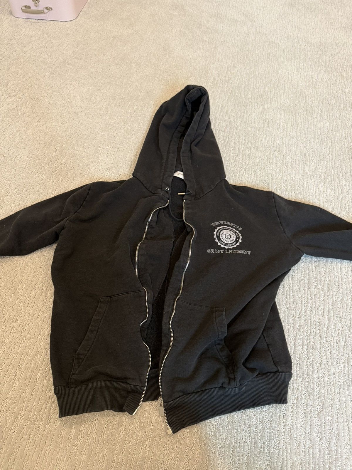 Saint Laurent Paris Saint Laurent University Zip Up Sz XL Size XL / US 12-14 / IT 48-50 - 1 Thumbnail