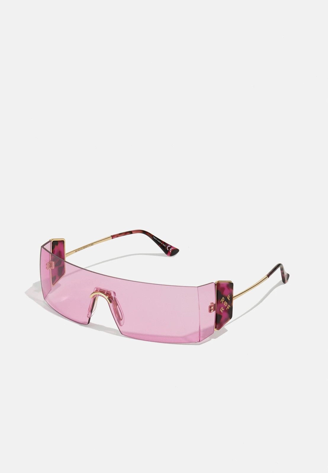 Retrosuperfuture !DS!SS23 Retrosuperfuture RA1 Pianeta Pink Shield Sunglasses Size ONE SIZE - 1 Thumbnail