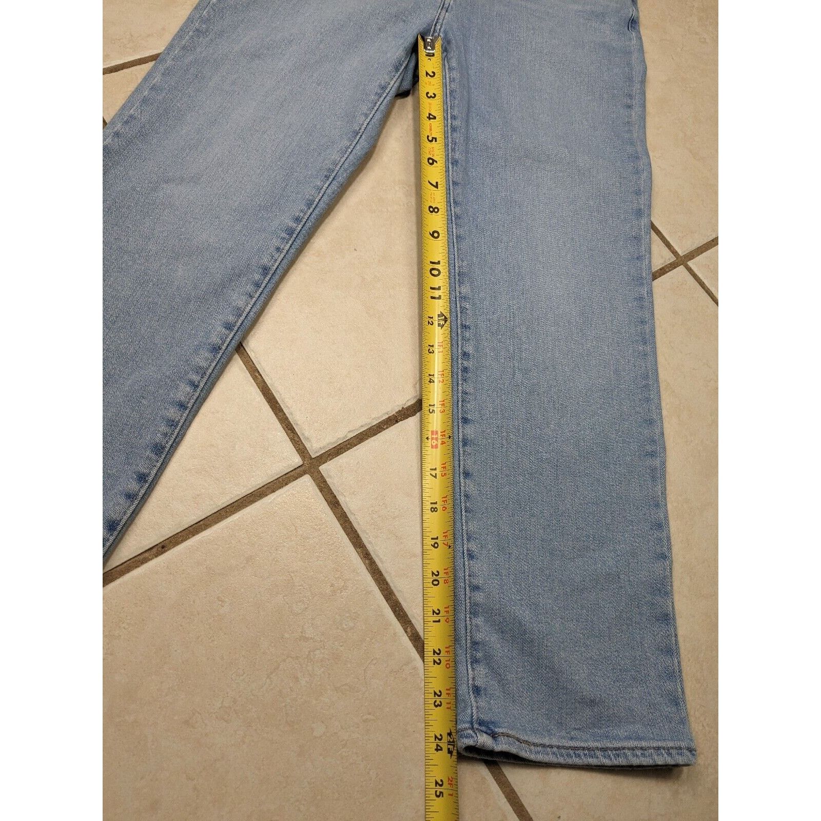 Levi's Levi's Pants Womens 31 Blue 724 High Rise Straight Crop Size 31" - 8 Thumbnail