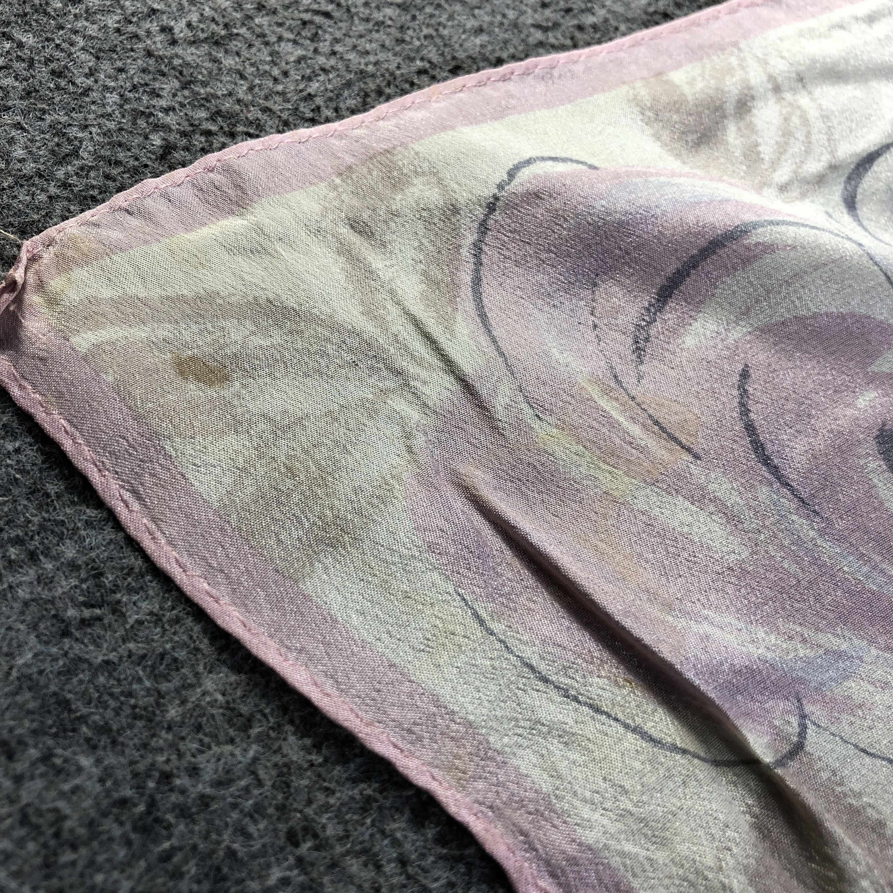 TED LAPIDUS Ted Lapidus Floral Hand Rolled Silk Scarf M1046 Size ONE SIZE - 8 Thumbnail