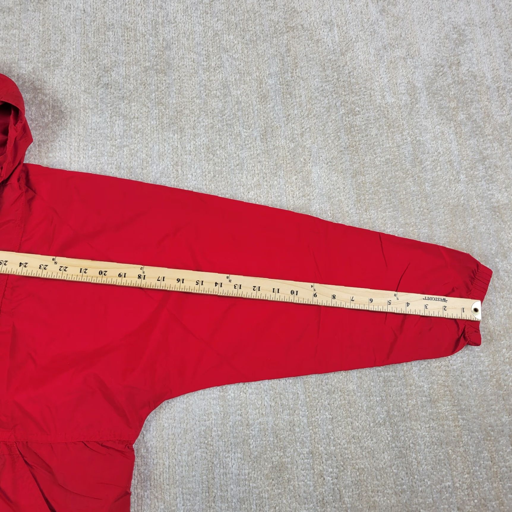 Vintage VINTAGE L.L. Bean Anorak Jacket Mens L Red Hooded Windbreaker Coat Lightweight USA Size US L / EU 52-54 / 3 - 3 Thumbnail
