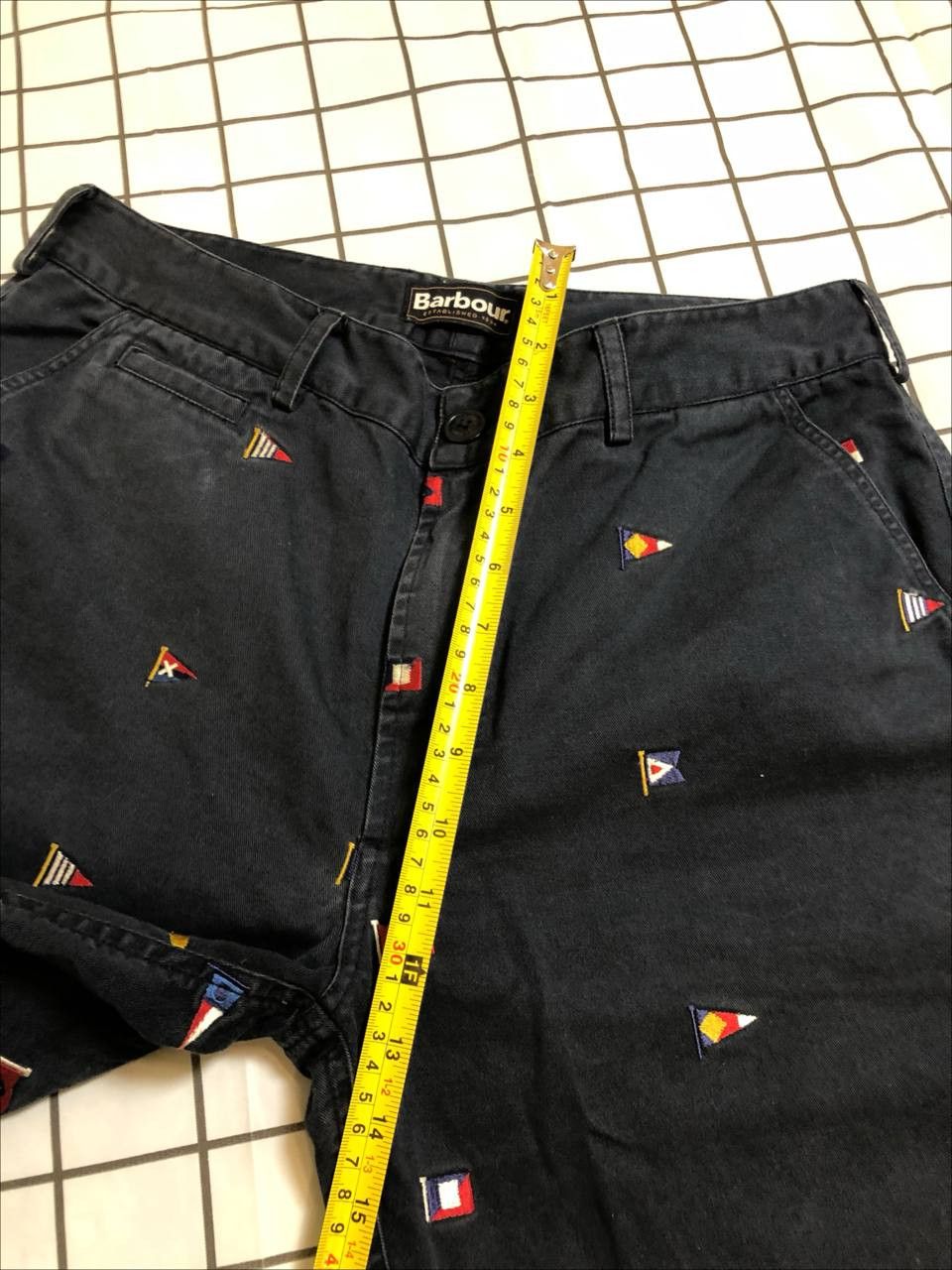 Barbour Barbour Stitched Flags Nautical Shorts Blue Navy Men Size US 32 / EU 48 - 6 Thumbnail