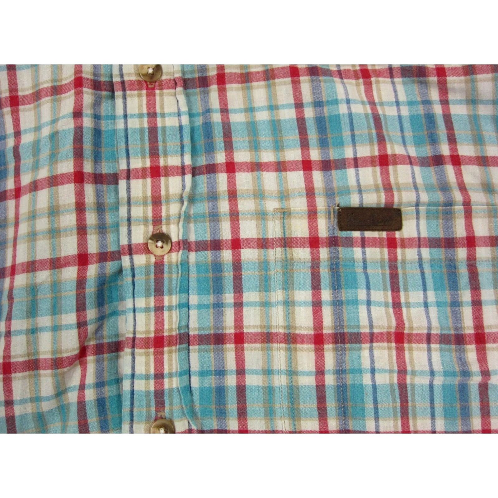 Vintage VINTAGE Woolrich Shirt Mens XL Blue Red Plaid Outdoor Hiking Fishing 90s Classic Western Size US XL / EU 56 / 4 - 3 Thumbnail