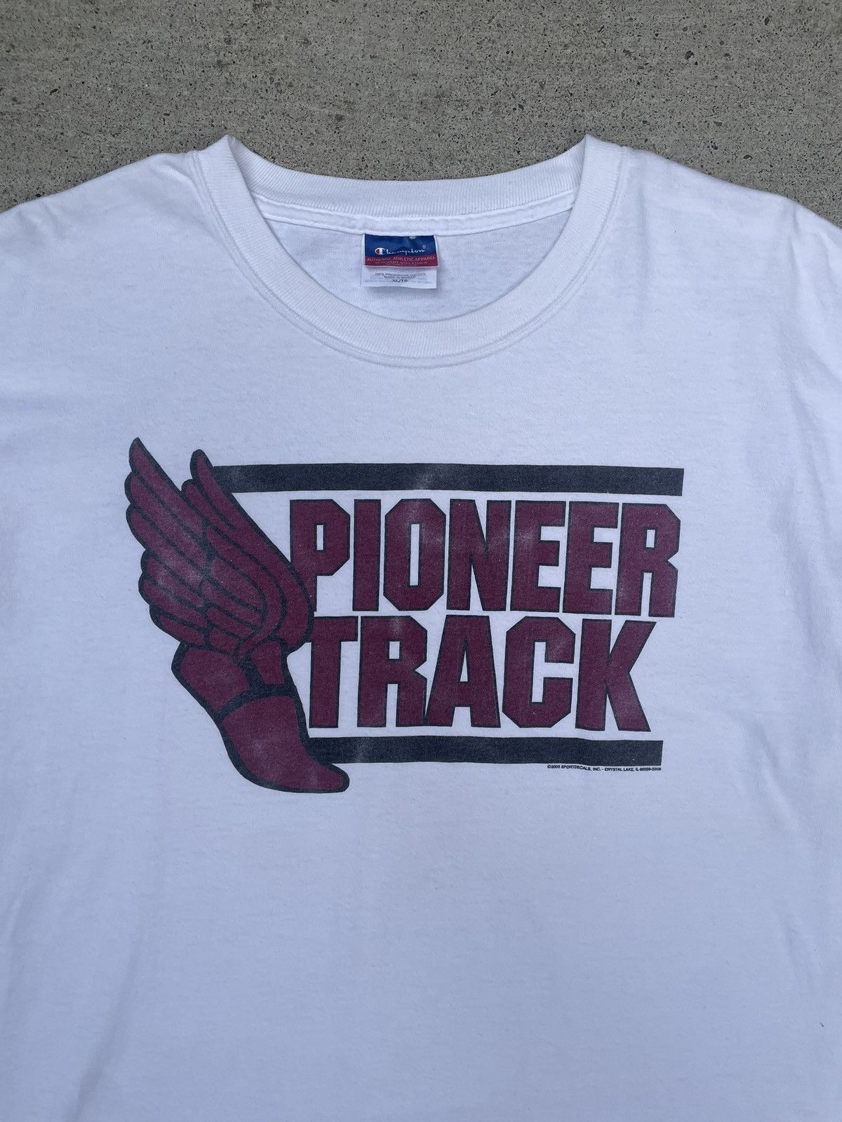 Champion × Vintage Vintage Winged Foot Faded Track Tee Size US XL / EU 56 / 4 - 4 Thumbnail