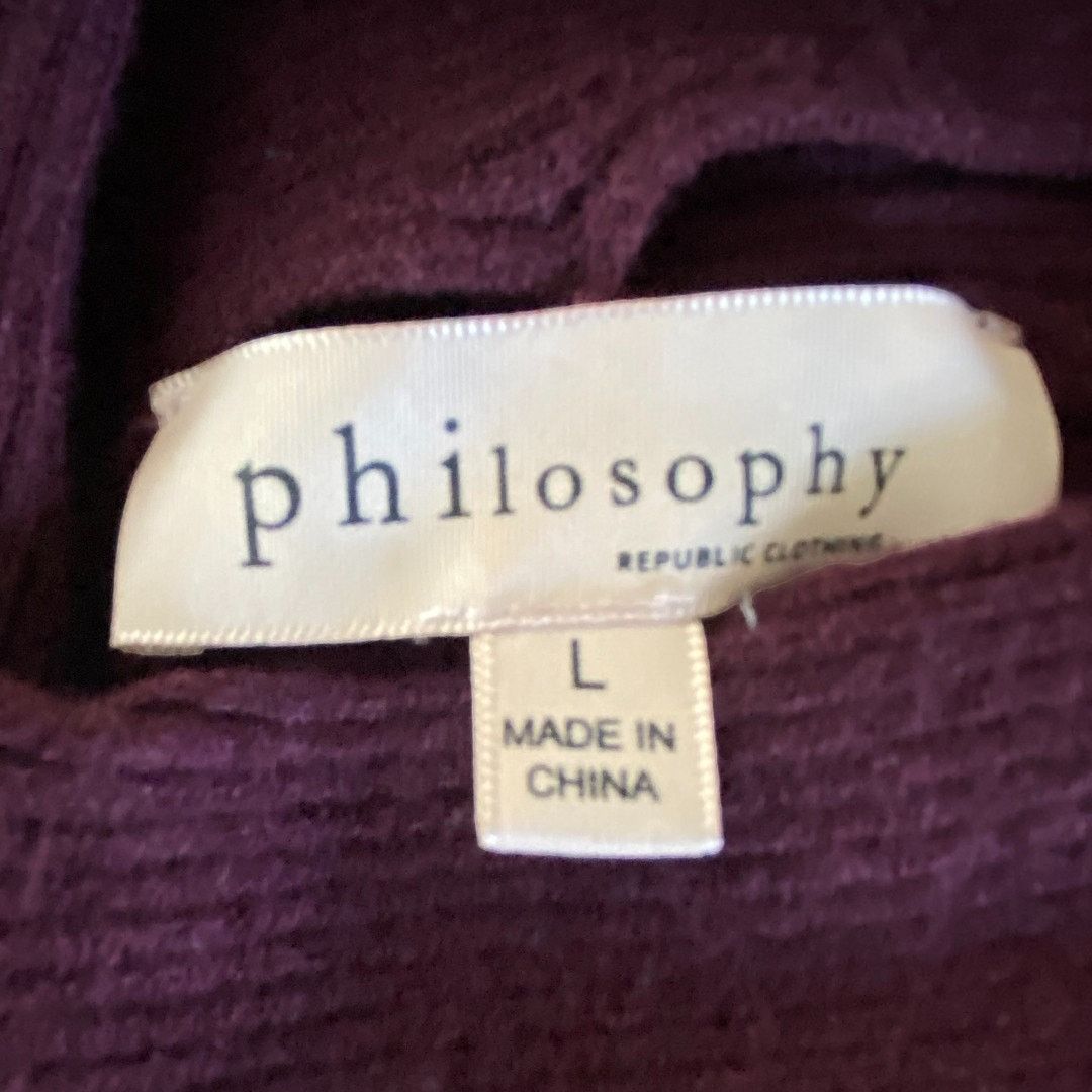 Other Philosophy Maroon Batwing Mock Turtleneck Sweater Large Size L / US 10 / IT 46 - 5 Thumbnail