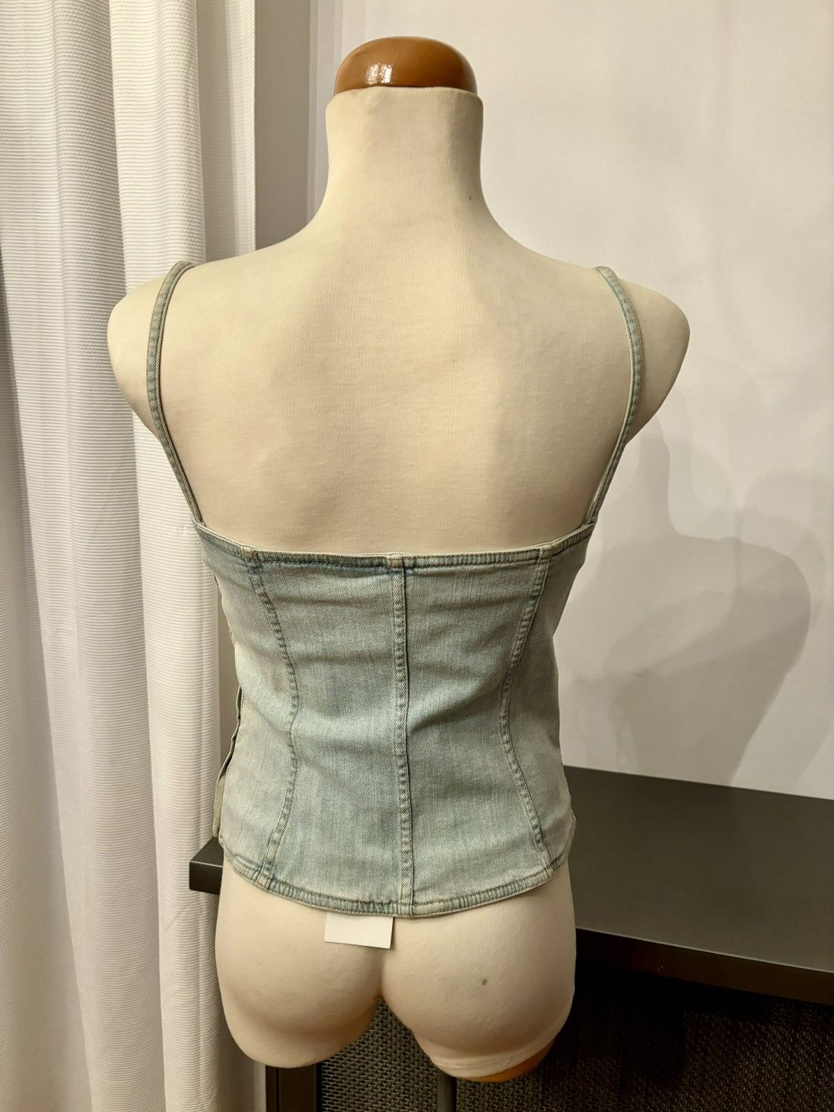 Iceberg Vintage Y2K Iceberg washed blue denim corset top Size M / US 6-8 / IT 42-44 - 6 Thumbnail