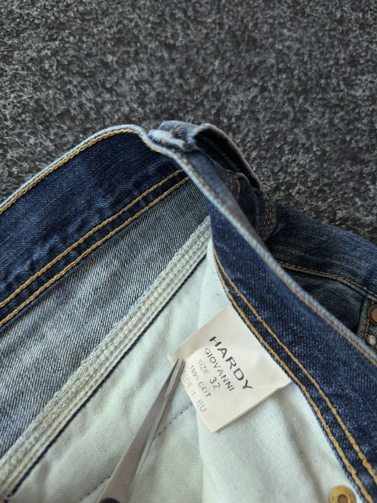 Vintage 00s Retro Japanese Y2K Vntg Grunge Distressed Denim Jeans Size US 32 / EU 48 - 11 Thumbnail