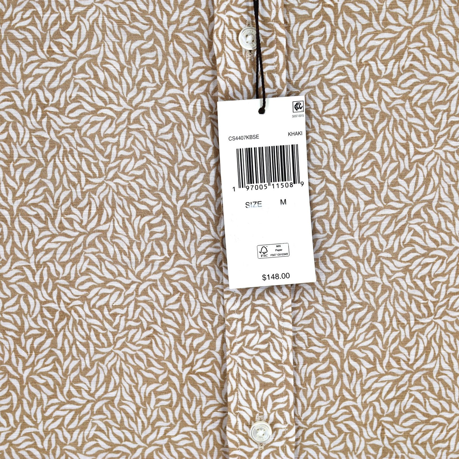 Michael Kors Michael Kors Men's Linen Classic Button Front Shirt Size M Size US M / EU 48-50 / 2 - 3 Thumbnail