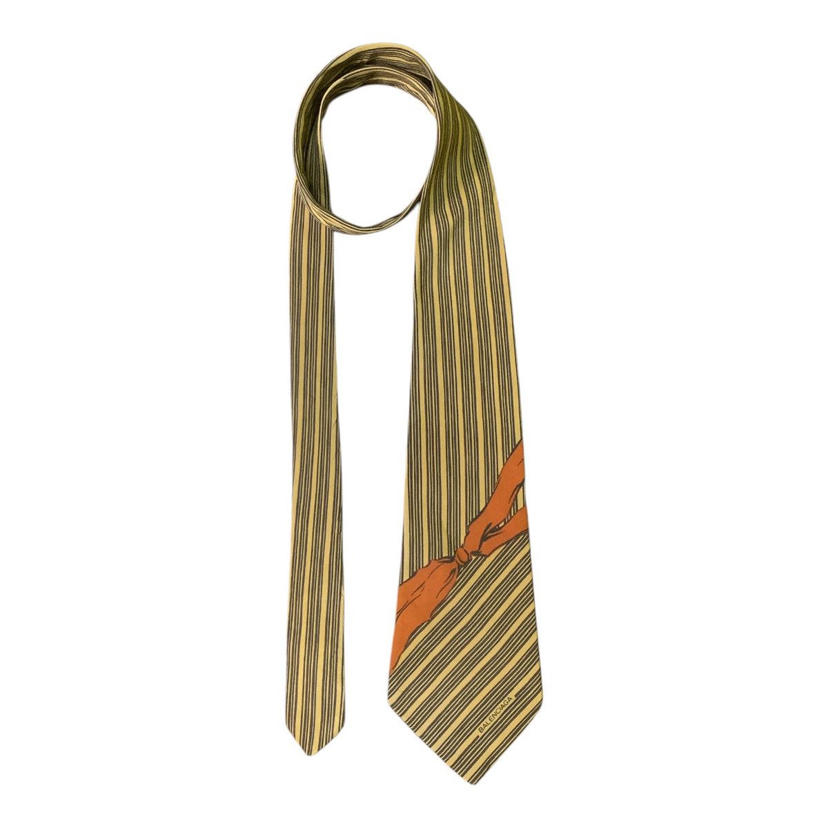Balenciaga × Designer Rare Design Balenciaga Paris Ties Size ONE SIZE - 1 Thumbnail