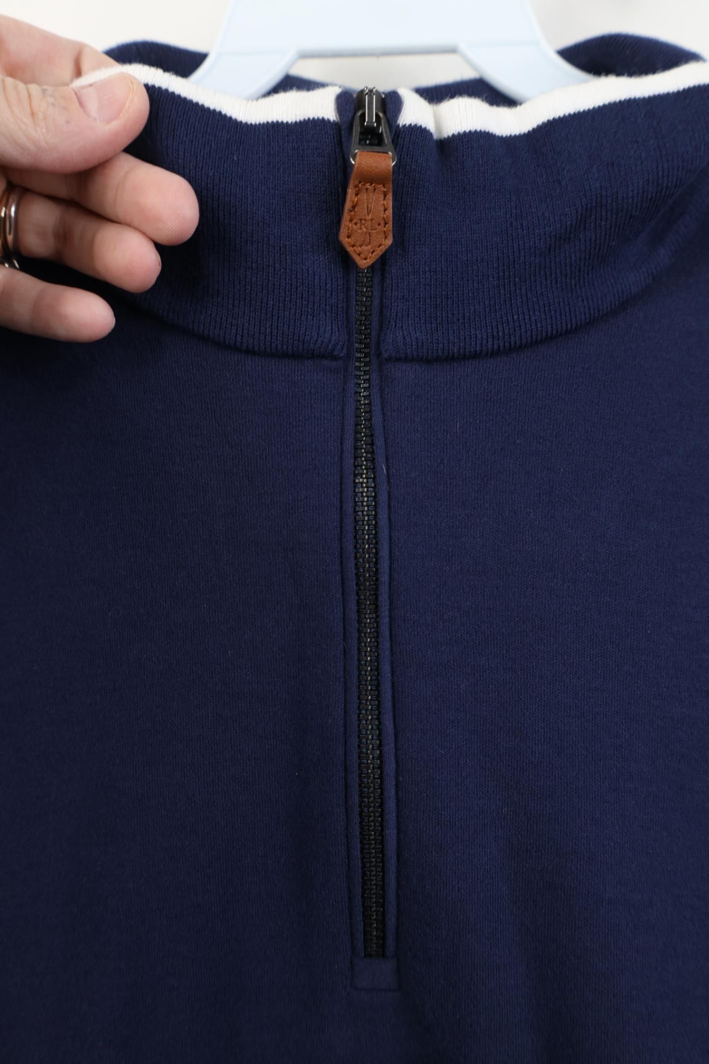 Polo Ralph Lauren Polo Golf Ralph Lauren Knit 1/4 Zip Pullover Sweater Blue Size US L / EU 52-54 / 3 - 7 Thumbnail
