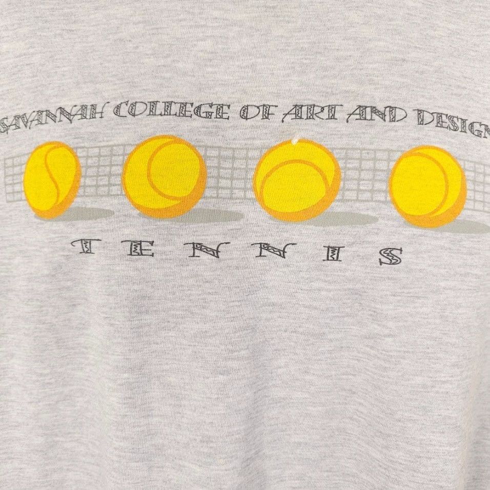 Jerzees VINTAGE Savannah College Bees Tennis T Shirt Mens Size Large Gray 90s Art & Design Size US L / EU 52-54 / 3 - 3 Thumbnail