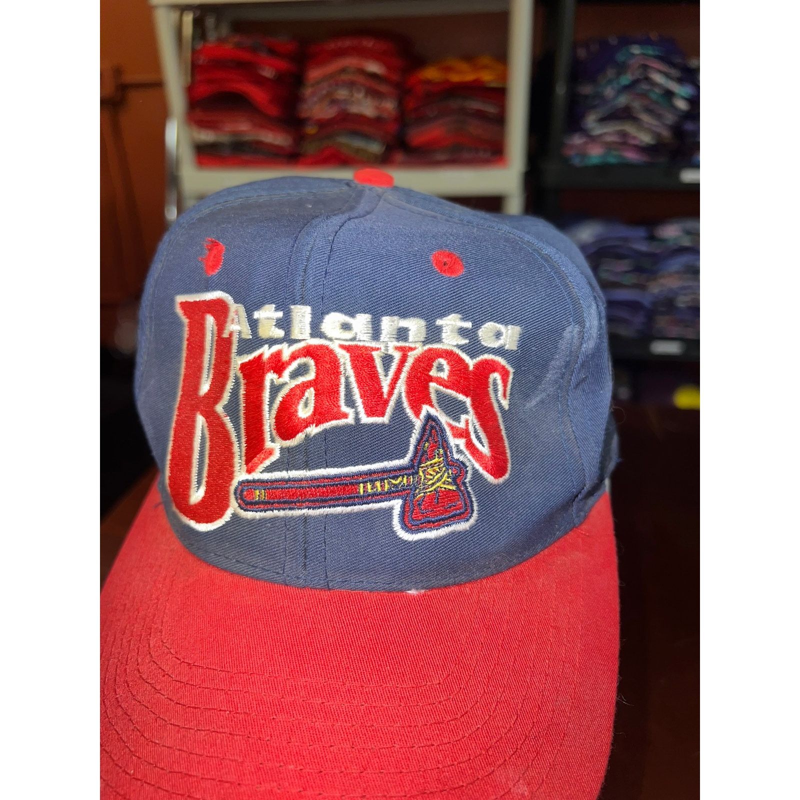 The Game Vintage Atlanta Braves The Game Hat Cap Fitted 7 1/8 VTG Size ONE SIZE - 3 Thumbnail