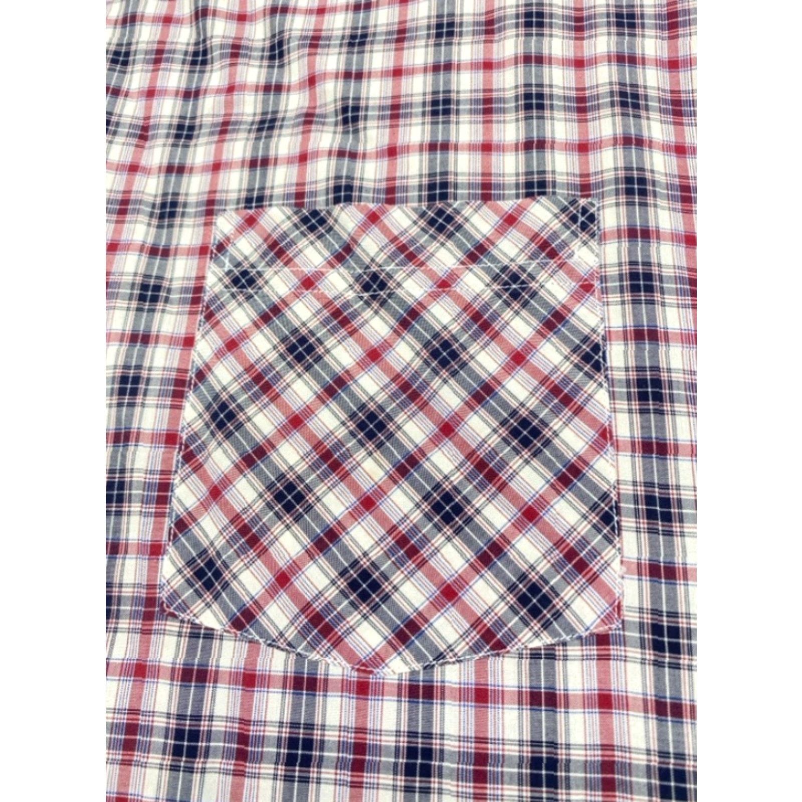 Lacoste VINTAGE Lacoste Shirt Mens 45 XL Long Sleeve Button Up Plaid Made in Hong Kong 5881 Size US XL / EU 56 / 4 - 4 Thumbnail