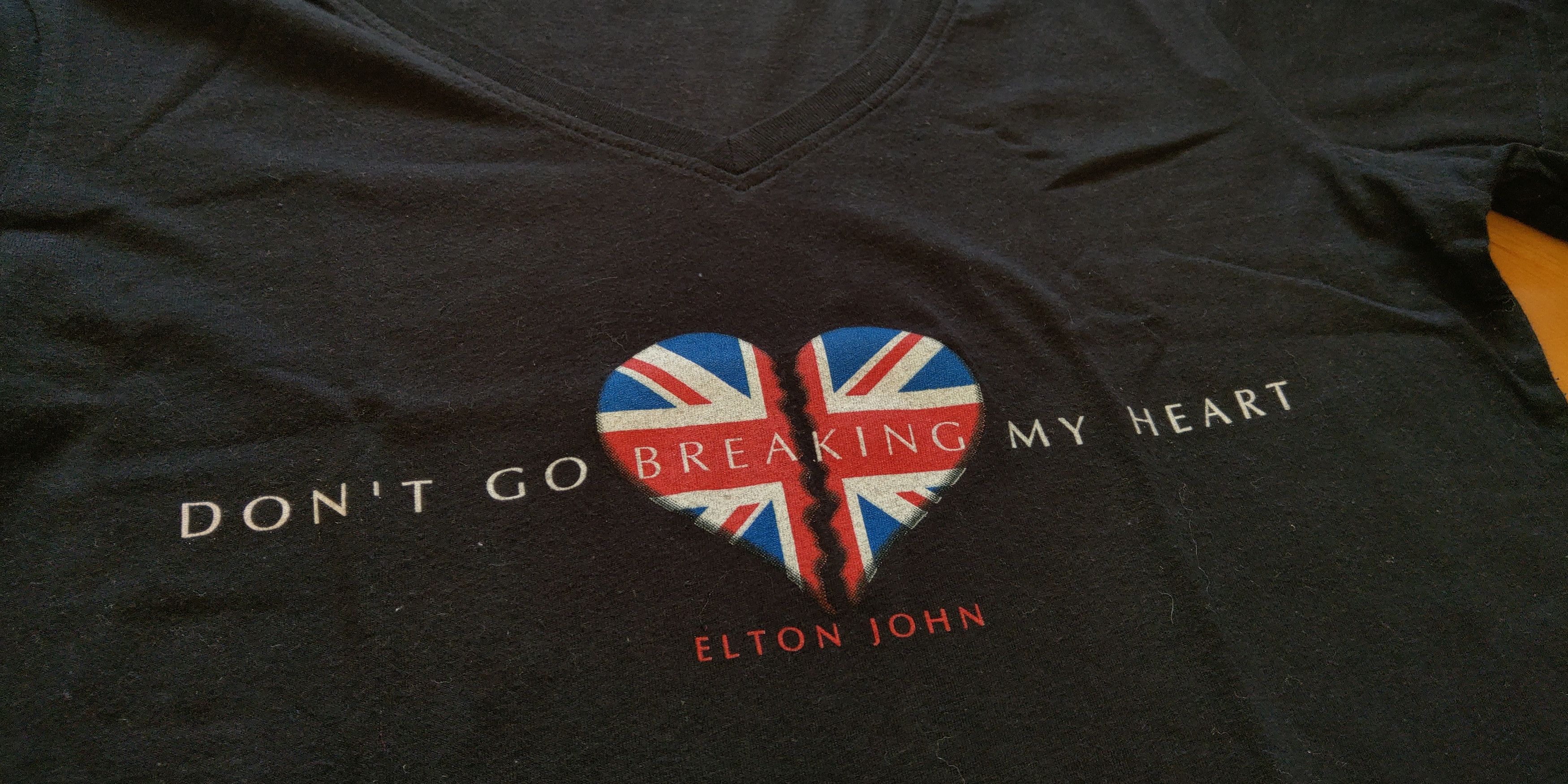 Band Tees × Vintage 2013 Elton John Shirt 'Dont Go Breaking My Heart ' Pop tee Size S / US 4 / IT 40 - 2 Thumbnail