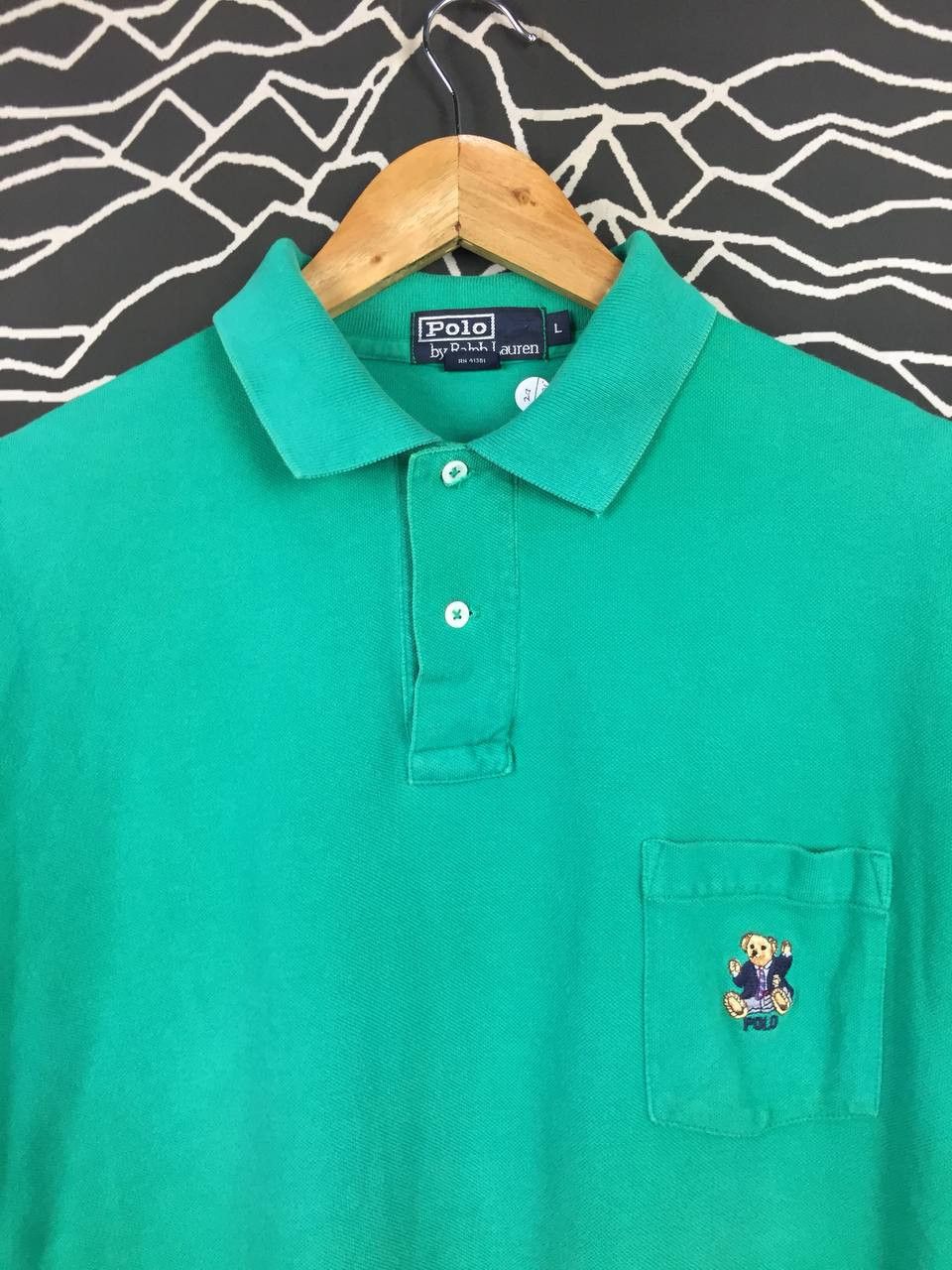 Polo Ralph Lauren Vtg Polo Ralph Lauren Polo Bear Made In Usa Polo Shirt Size US L / EU 52-54 / 3 - 3 Thumbnail