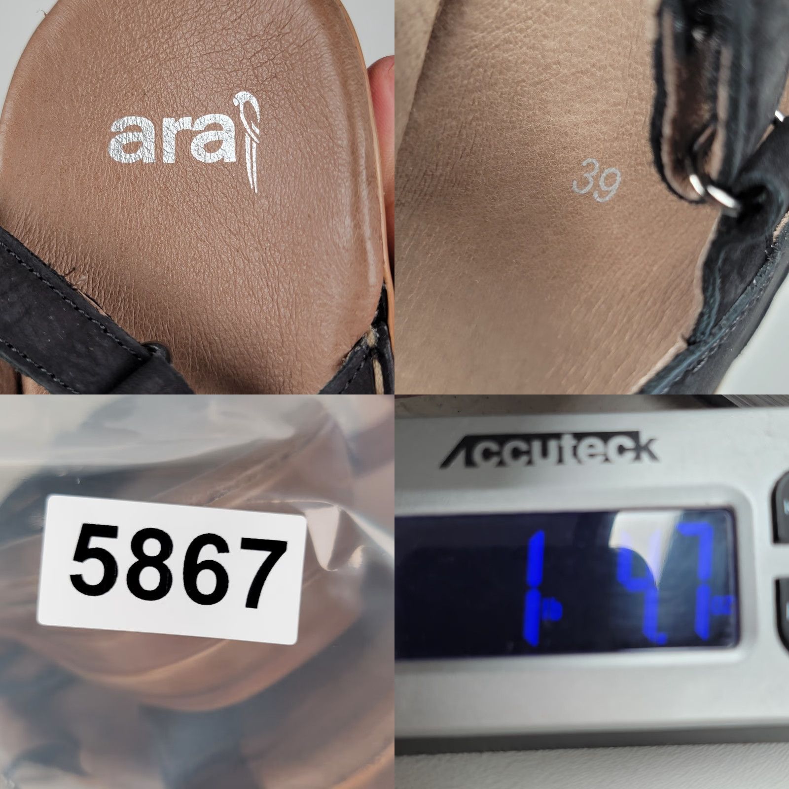 Vintage VINTAGE Ara Sandals Black Size 39/8 Sandal Women Strappy Adjustable Wedge Flat Heel UK 6 US 8 EU 39 Summer Spring Fall Size US 6 / IT 36 - 9 Thumbnail