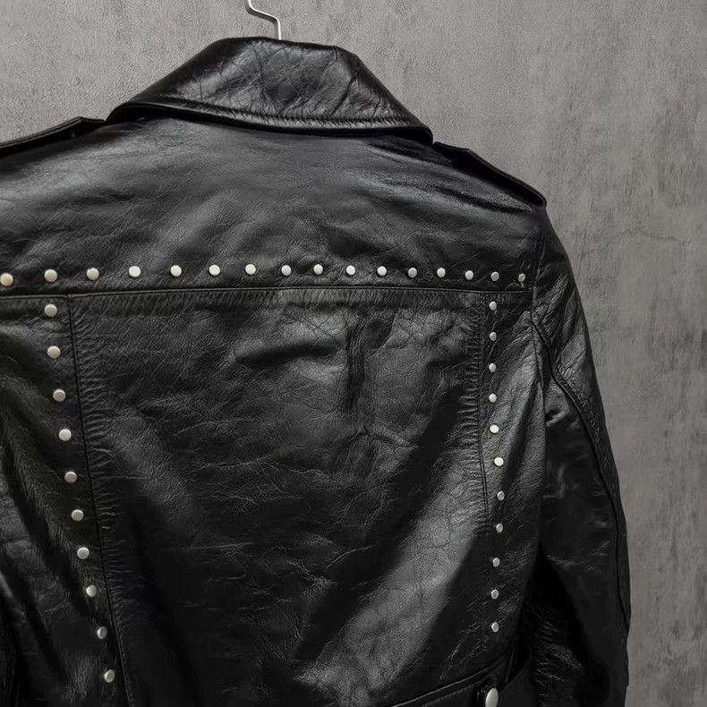 Givenchy Givenchy Size34 Studded logo heavy duty leather jacket Size XXS / US 00 / IT 34 - 4 Thumbnail