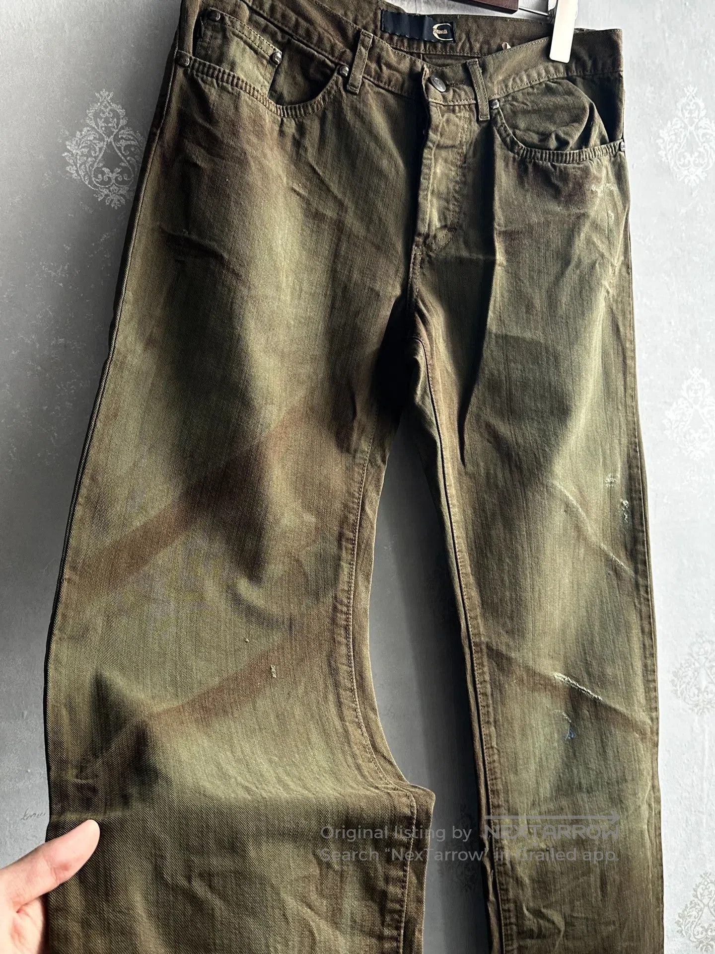 Just Cavalli Just Cavalli 00s Water-washed, faded long pants| Size US 30 / EU 46 - 3 Thumbnail