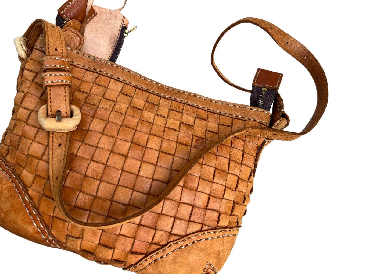 Leather Robita Japan Patina Woven Leather Bag Size ONE SIZE - 9 Thumbnail
