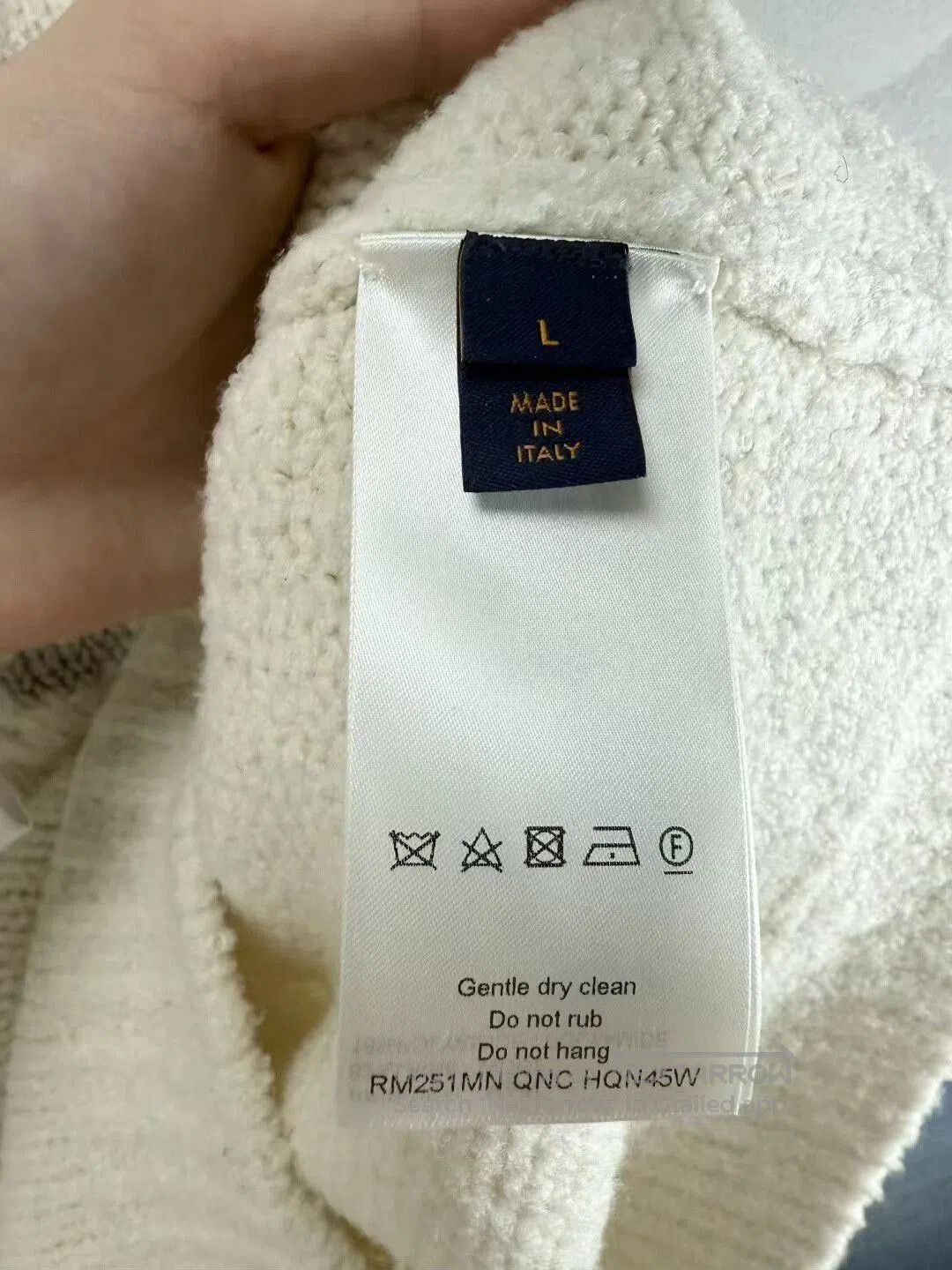 Louis Vuitton white teddy wool sweater by Louis Vuitton. Size US L / EU 52-54 / 3 - 4 Thumbnail