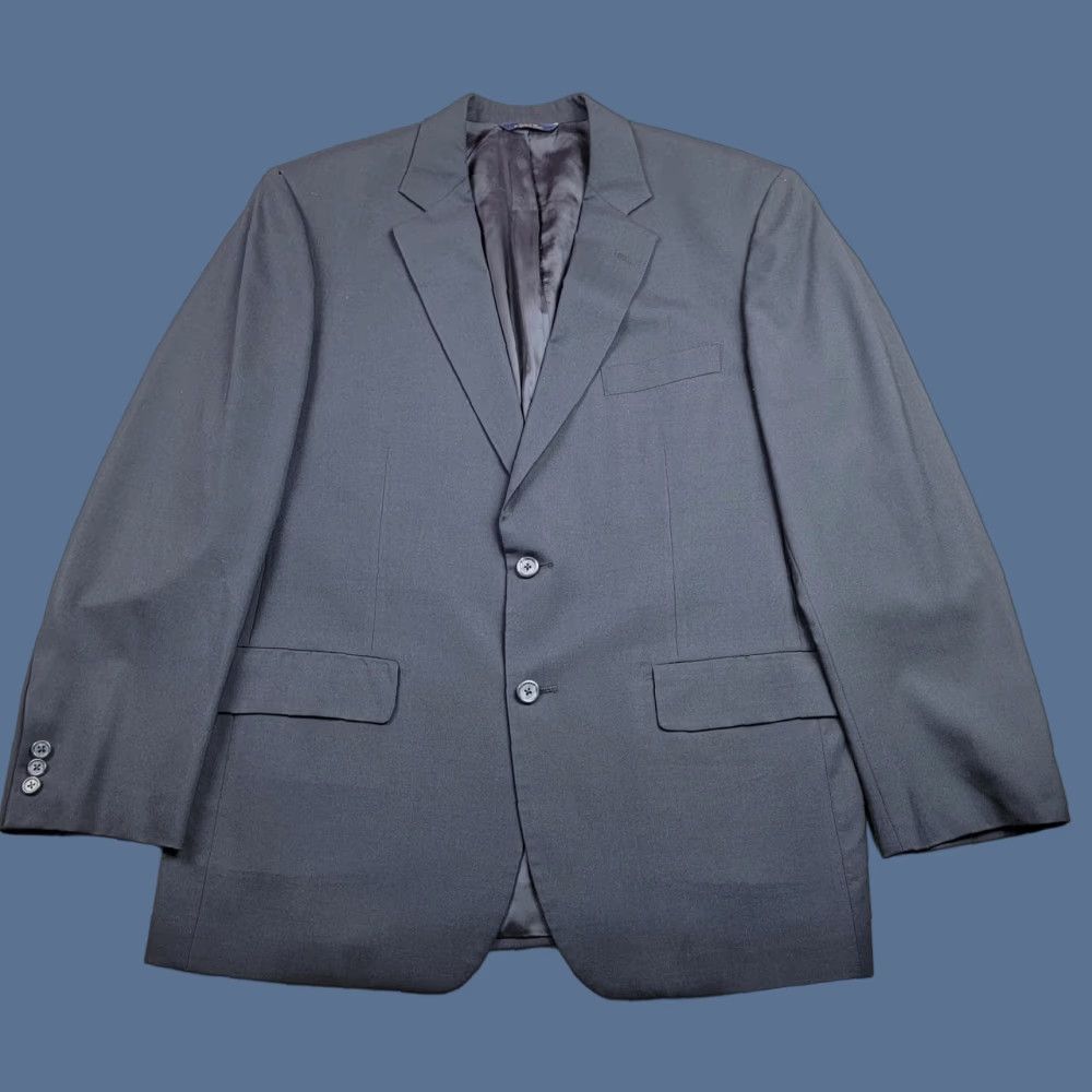 Brooks Brothers Brooks Brothers Suit Jacket Mens 44 Regular Navy Wool Two-Button Single-Breasted Notch Lapel USA Bikini? Size 44R - 1 Thumbnail