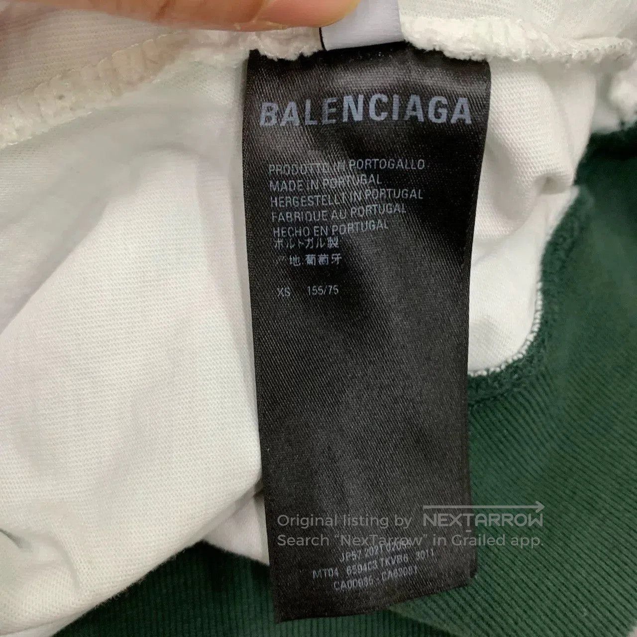 Balenciaga Balenciaga Distressed Green Hoodie XS Size. Size US XS / EU 42 / 0 - 5 Thumbnail