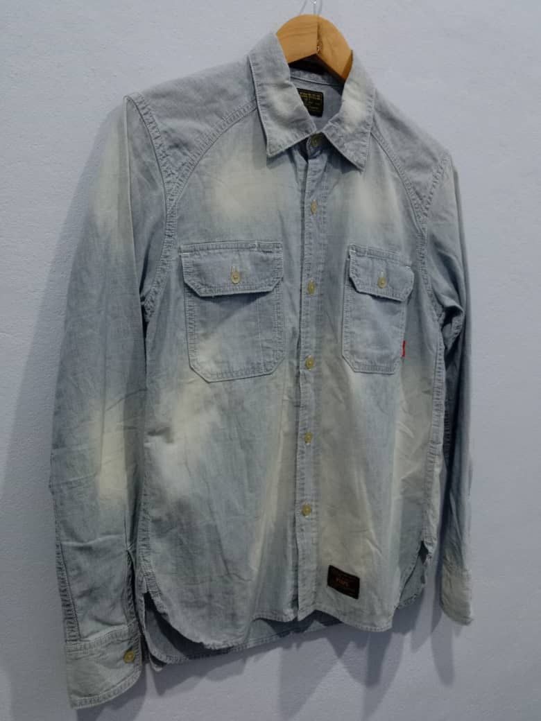 Wtaps WTAPS DENIME CHAMBRAY SHIRT MADE IN JAPAN SMALL SIZE Size US S / EU 44-46 / 1 - 2 Thumbnail