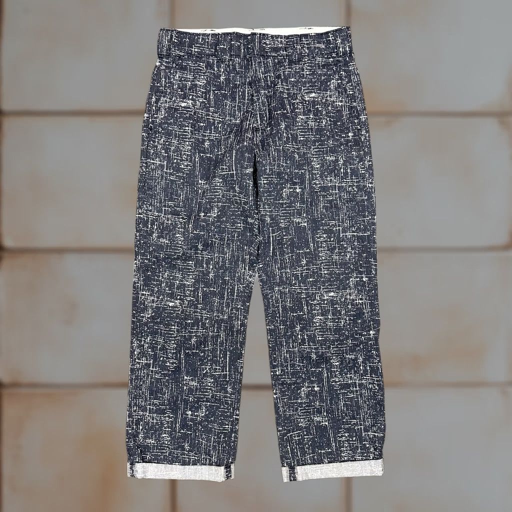 Dickies Dickies Regular Fit Cuffed Workwear Pants Rinsed Navy Crosshatch Mens 33 X 27” Size US 33 - 1 Thumbnail