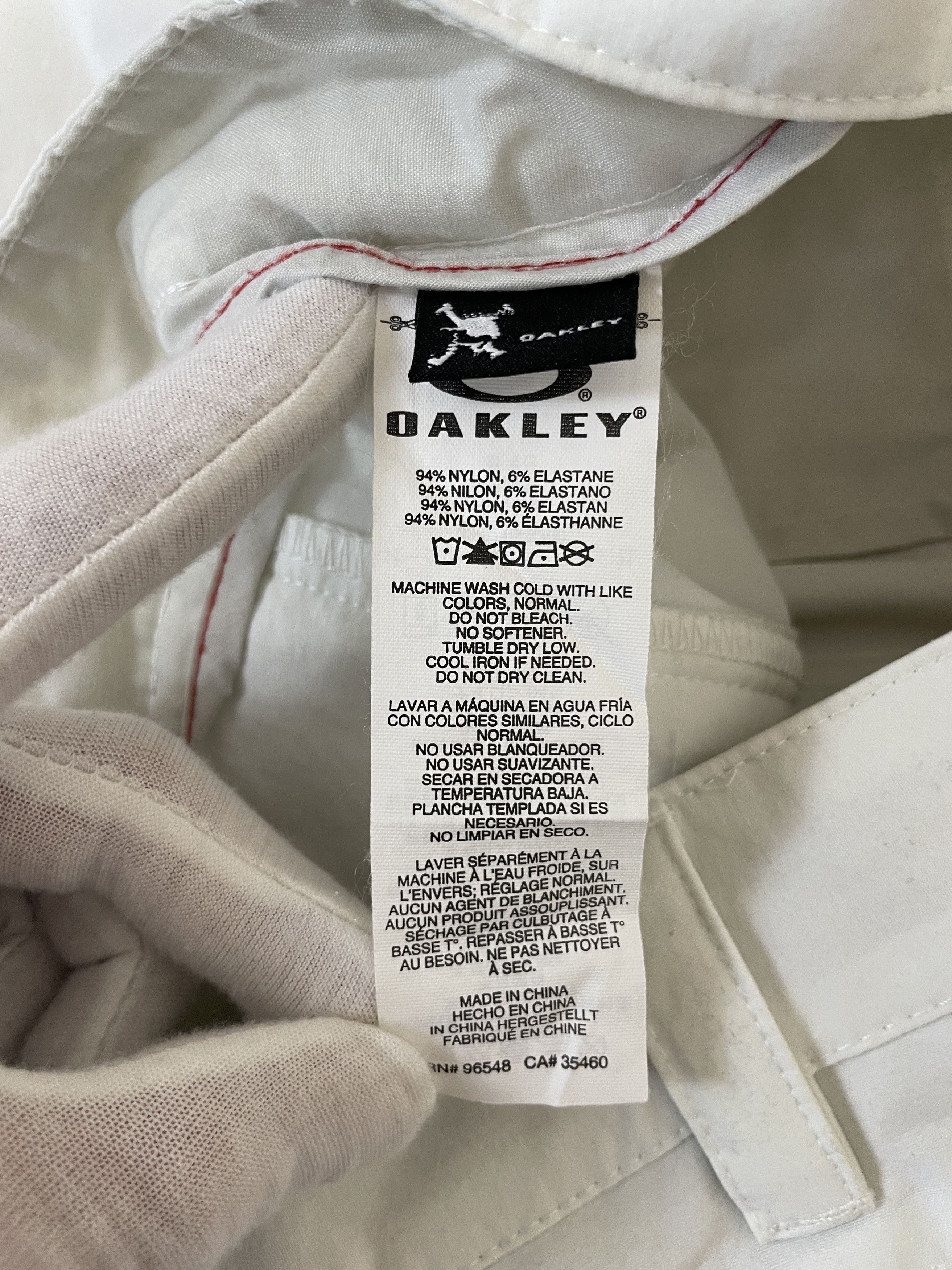 Oakley Oakley White Nylon Pants Y2K Vintage Outdoor Golf Size US 33 - 5 Thumbnail