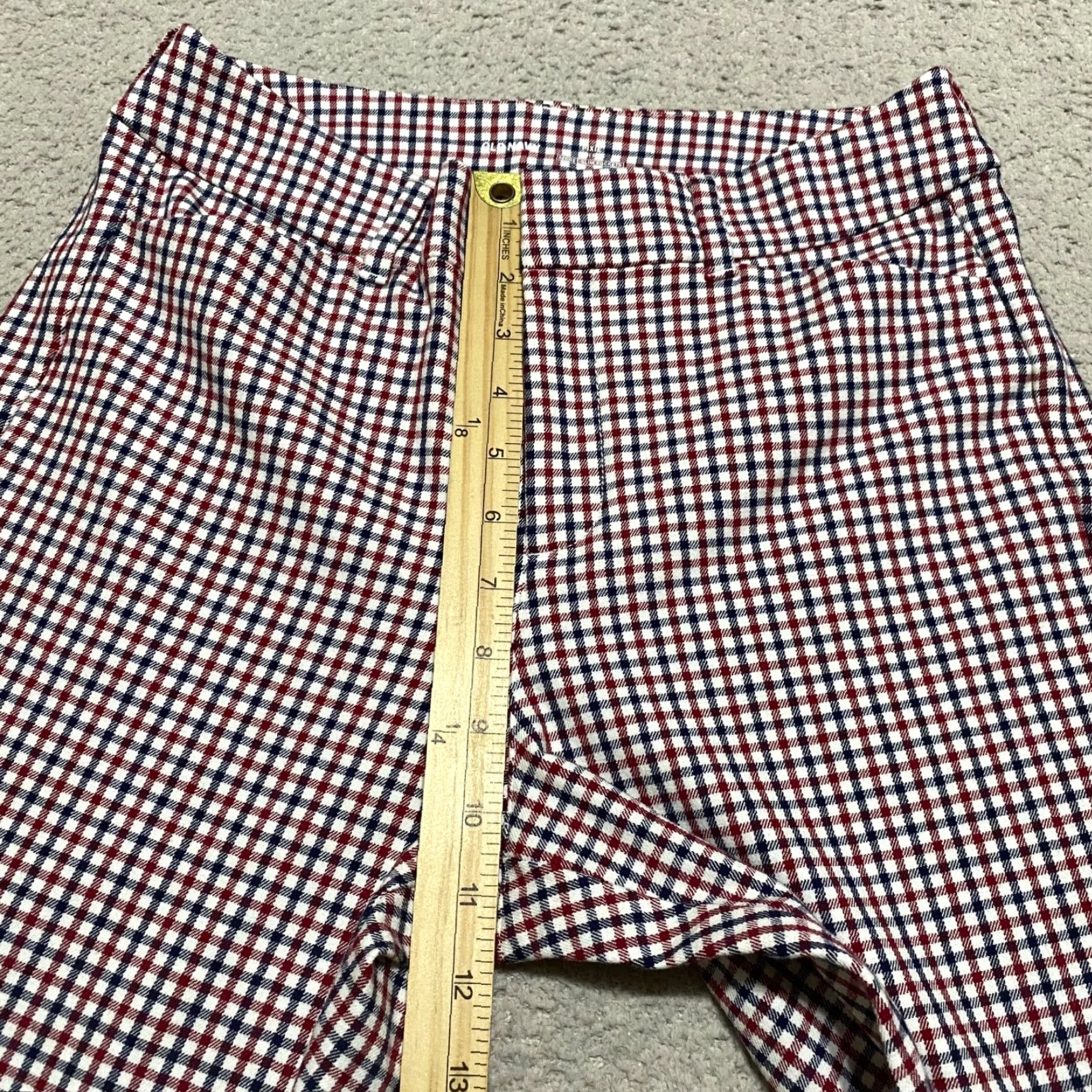 Old Navy Old Navy Pixie Pants - Multicolor Plaid Straight Ankle High Rise Pockets Woman 2 Regular Size 26" / US 2 / IT 38 - 6 Thumbnail