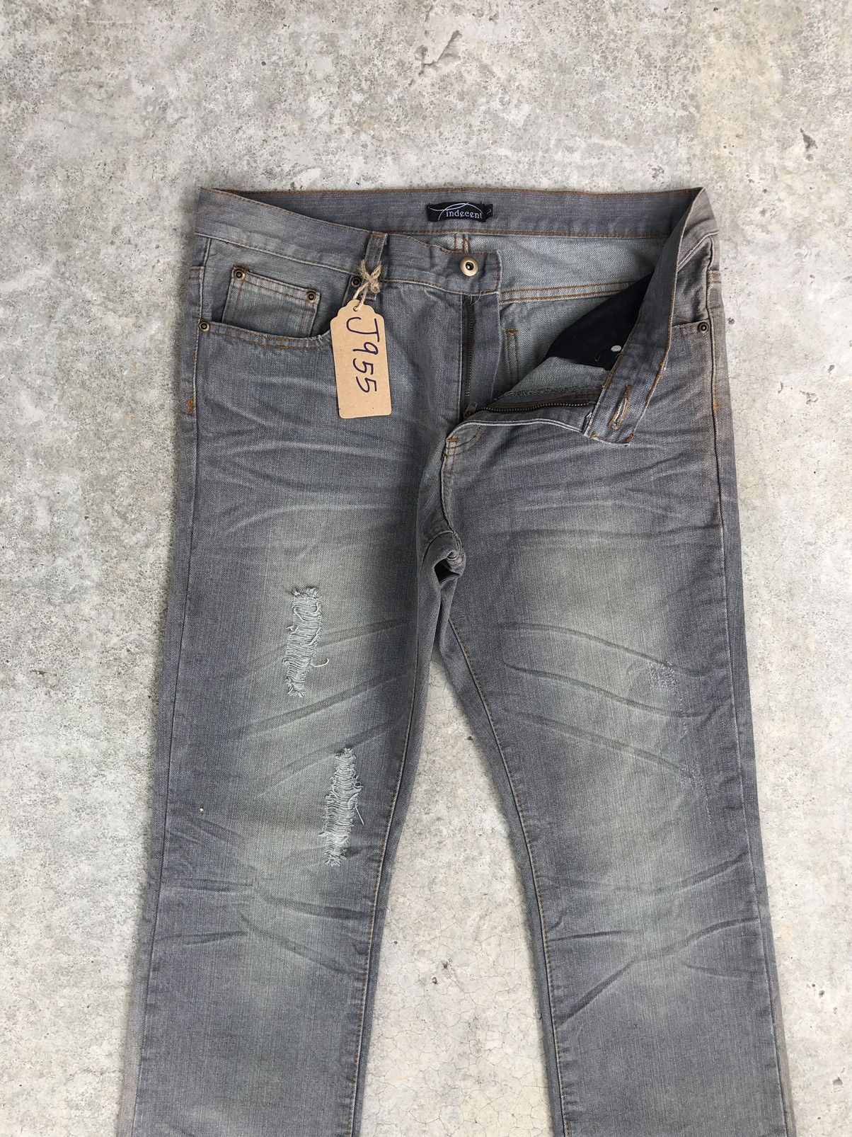 If Six Was Nine Japanese Indecent Flared Jeans Distressed Jeans Size US 33 - 3 Thumbnail