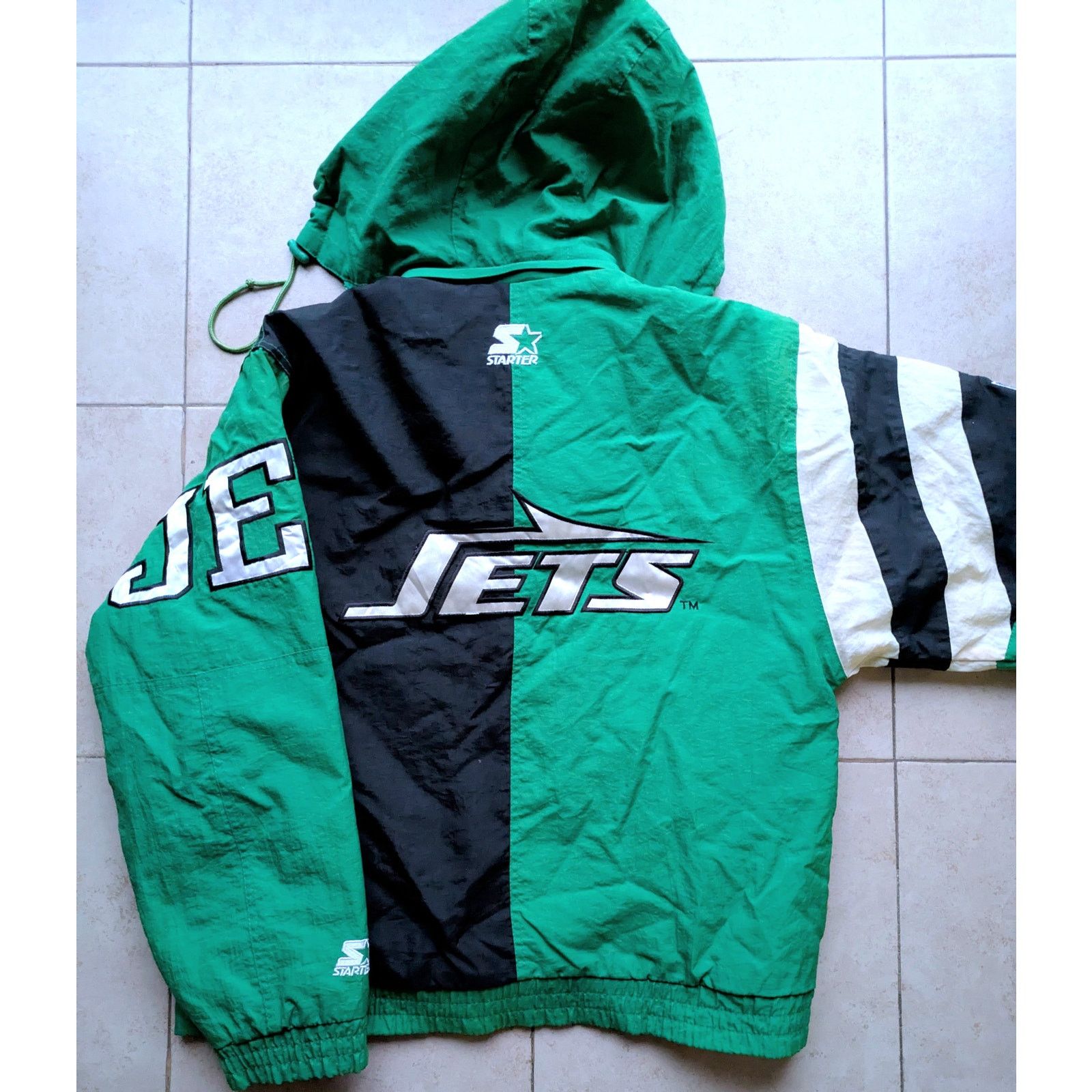 NFL × Starter New York Jets 90s STARTER puffer S kelly ZEBRA NFL vintage Size US S / EU 44-46 / 1 - 2 Thumbnail