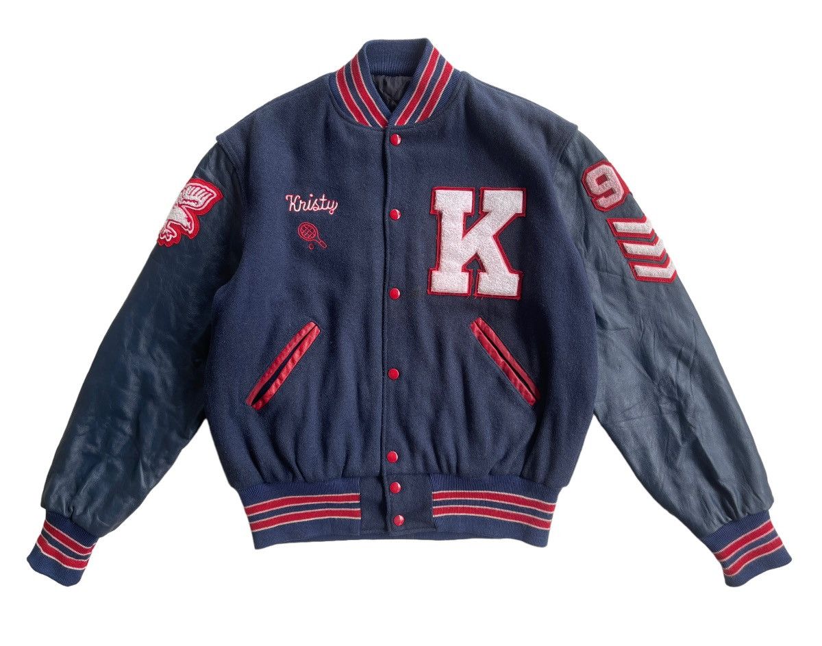Delong Vintage 70s Delong Kennedy Varsity Jacket Size US M / EU 48-50 / 2 - 2 Thumbnail