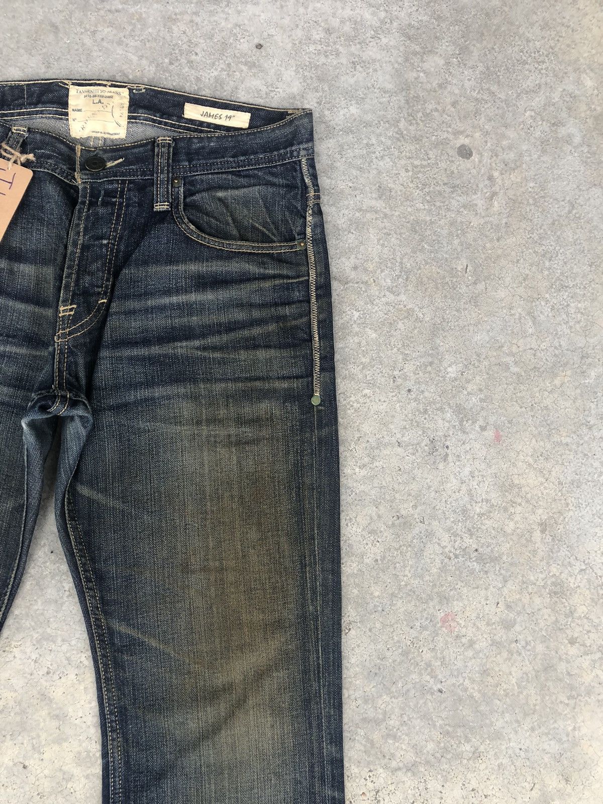 If Six Was Nine Taverniti Flared Jeans Mudwash Distressed Jeans Size US 33 - 5 Thumbnail