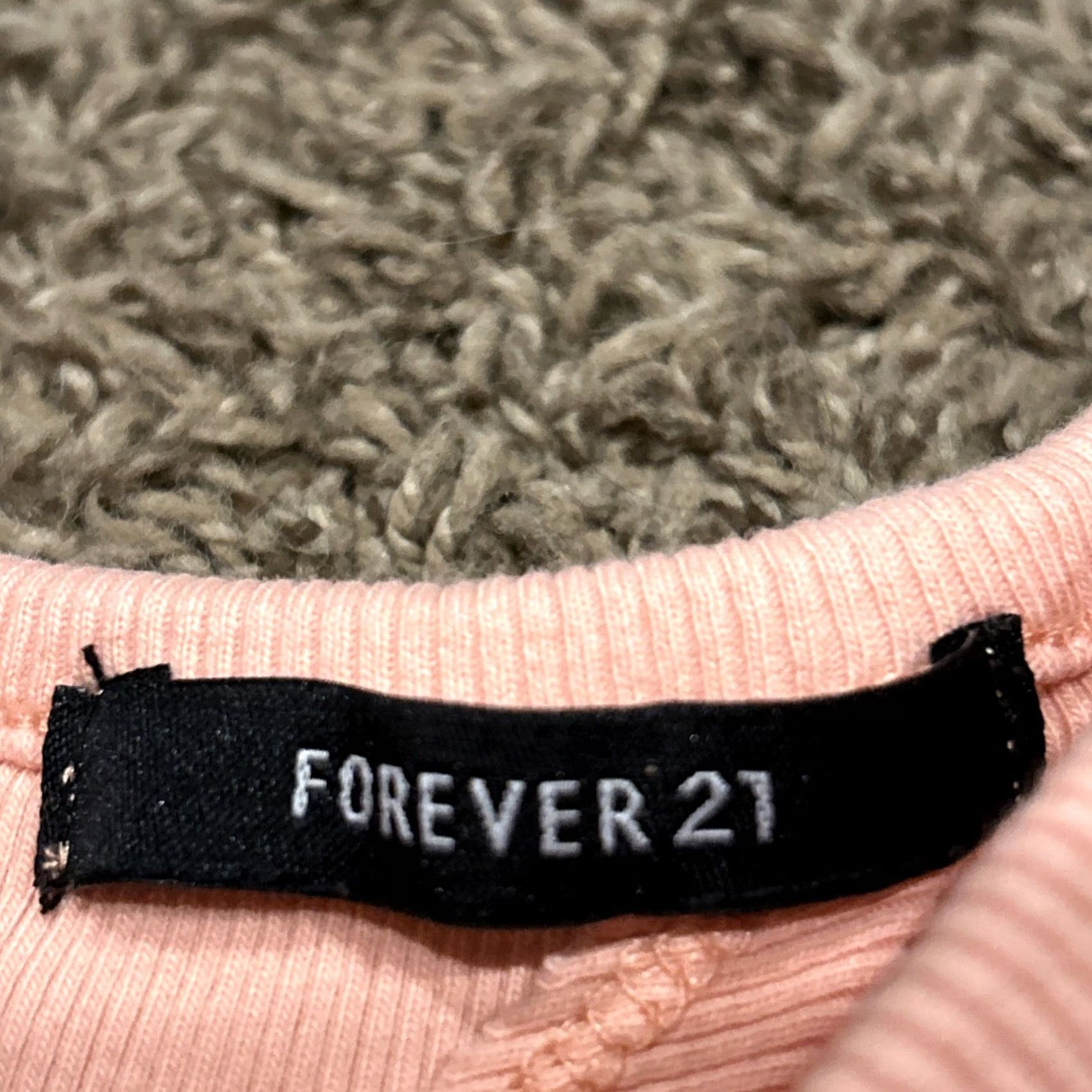 Forever 21 Forever 21 Women’s M Cotton Blend Crop Tank Ribbed B22 Tank Cropped Sleeveless Crew Neck Multicolor Cotton Blend Size M / US 6-8 / IT 42-44 - 2 Thumbnail