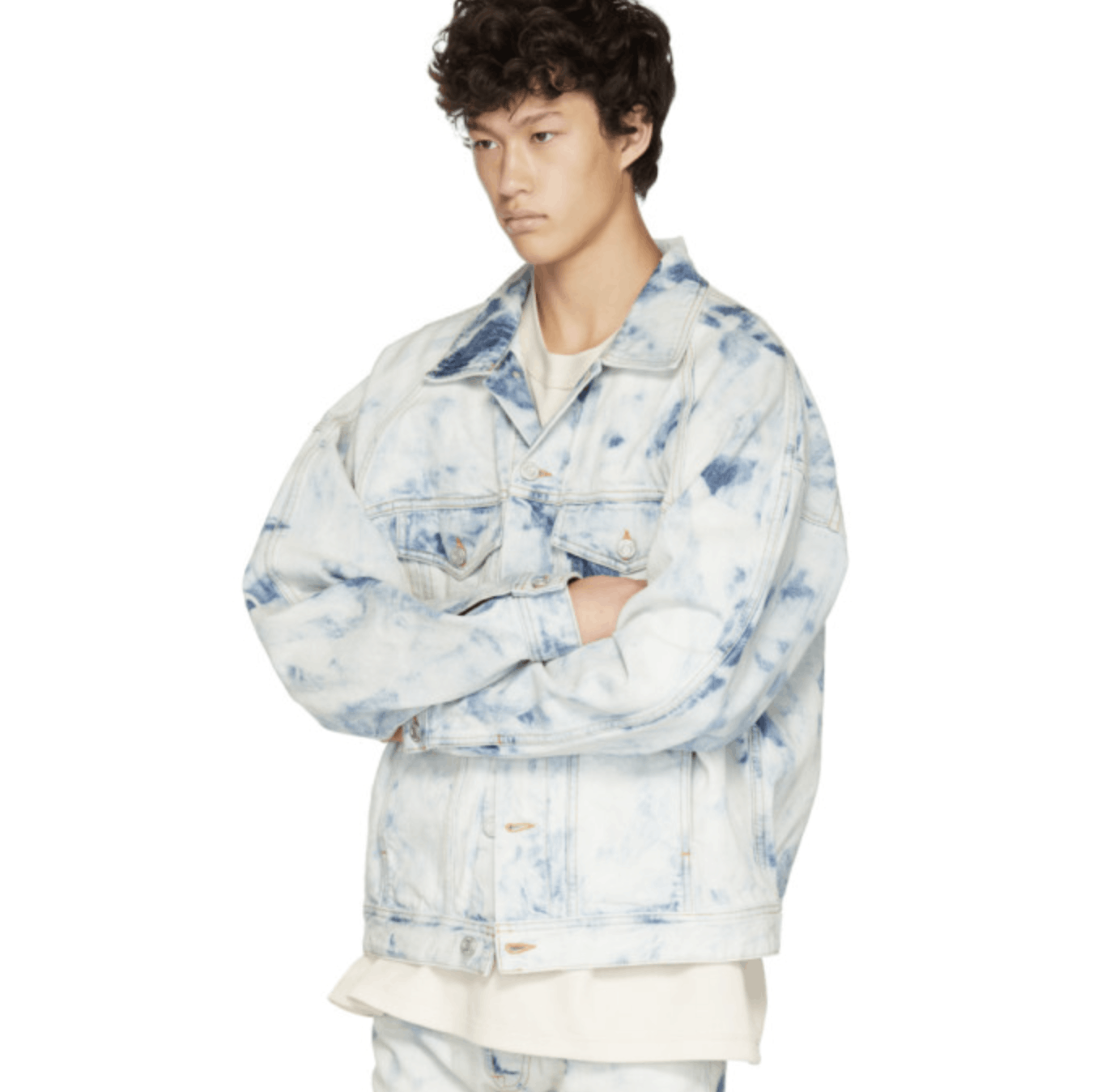 Fear of God INVERTED HOLY WATER $1300 NEW FIFTH DENIM JACKET FEAR OF GOD Size US L / EU 52-54 / 3 - 4 Thumbnail