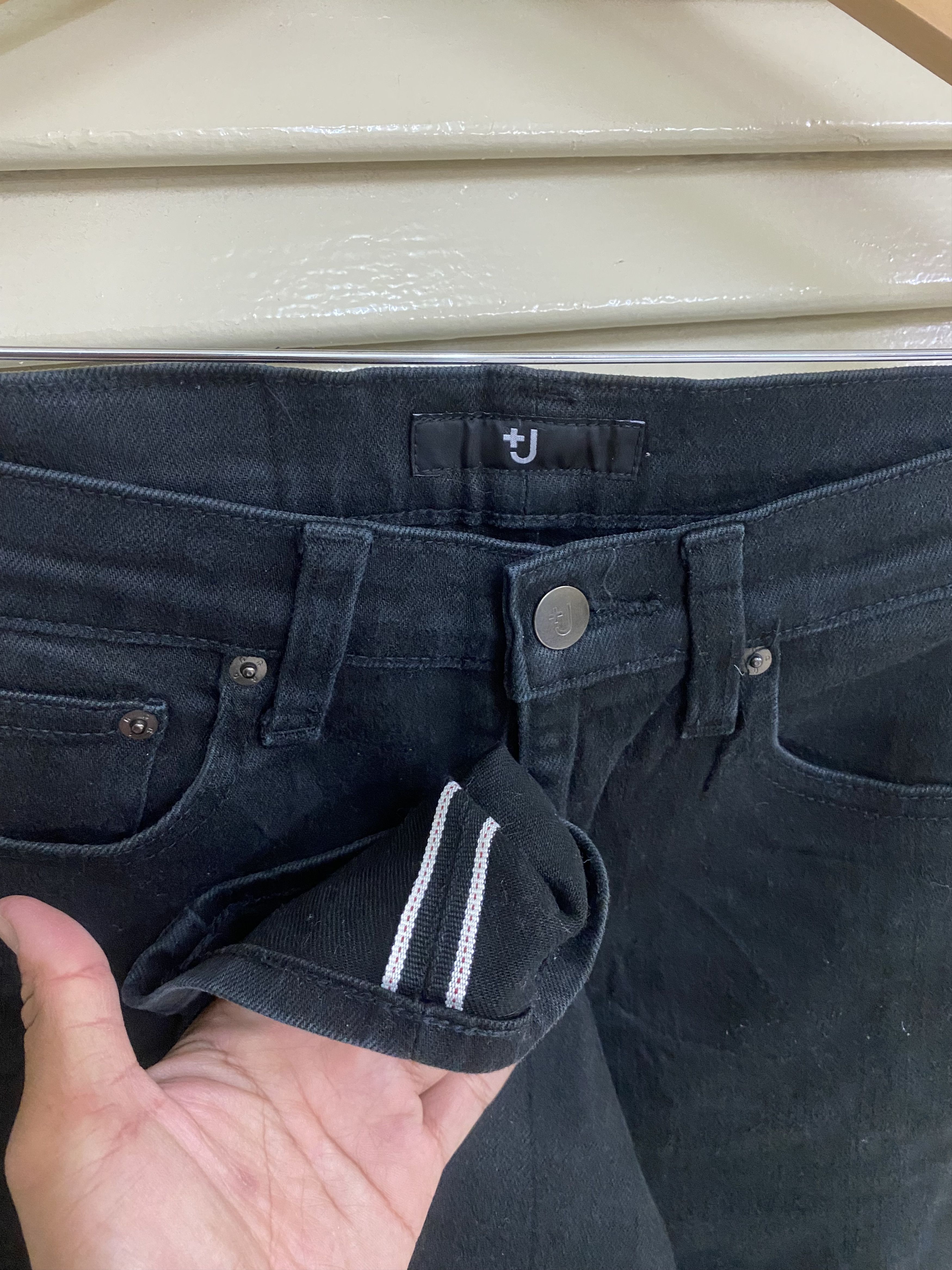 Jil Sander Jil Sander Black Selvedge Denim Size US 27 - 3 Thumbnail