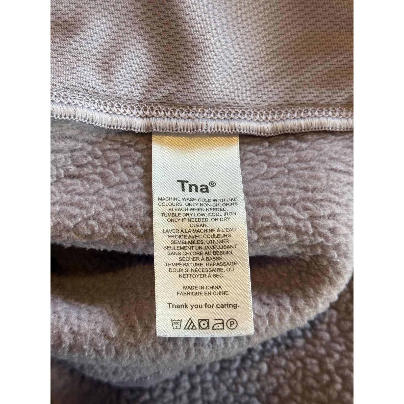 TNA TNA Jacket Women X Small Lilac Purple Sherpa Hooded Fleece Size XS / US 0-2 / IT 36-38 - 6 Thumbnail
