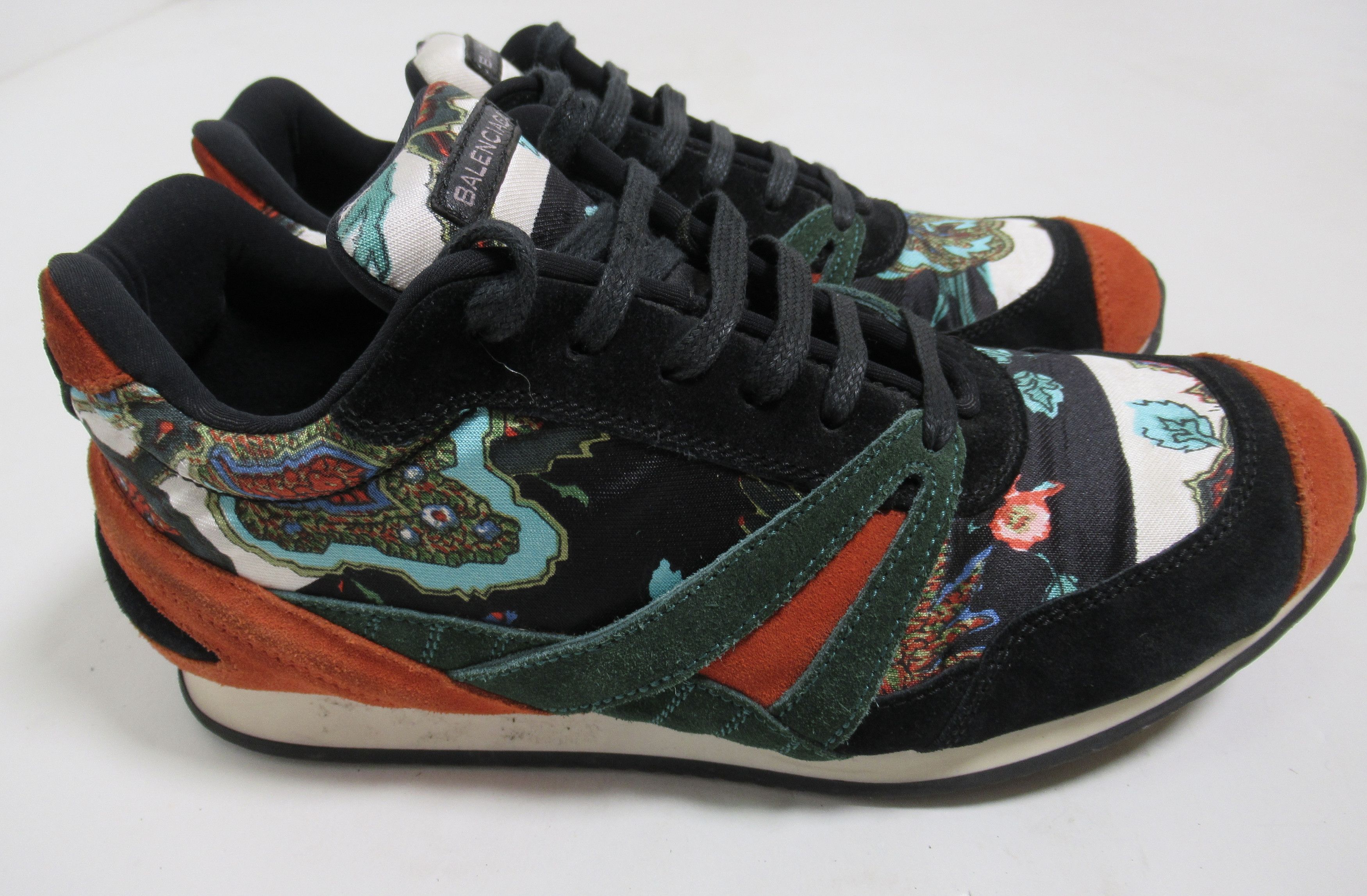 Balenciaga Women's Multicolor Fabric Suede Leather Sneaker