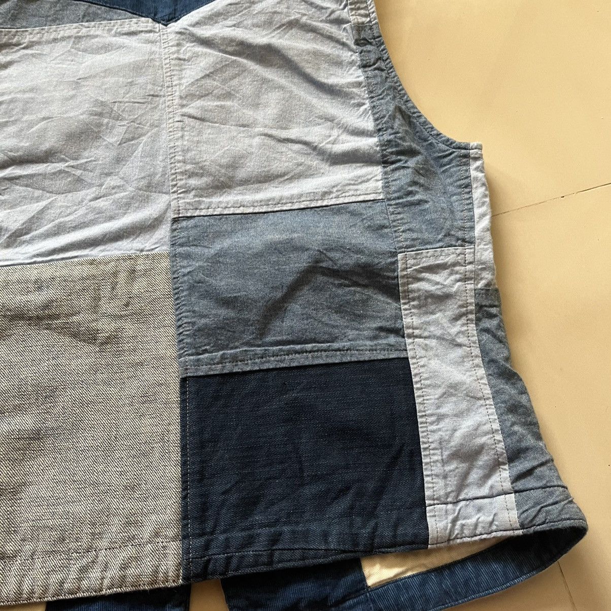 Japanese Brand Gowest Key patchwork vest Size US XS / EU 42 / 0 - 10 Thumbnail