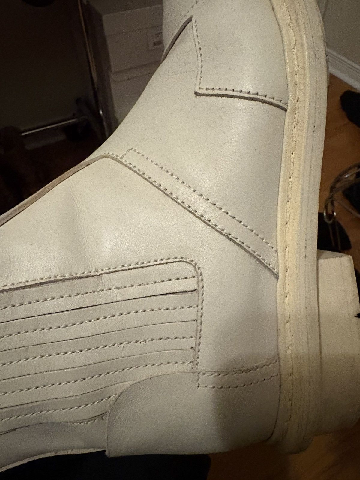 Balenciaga Vintage Balenciaga Layered White Cowboy boots Size US 9 / EU 42 - 3 Thumbnail