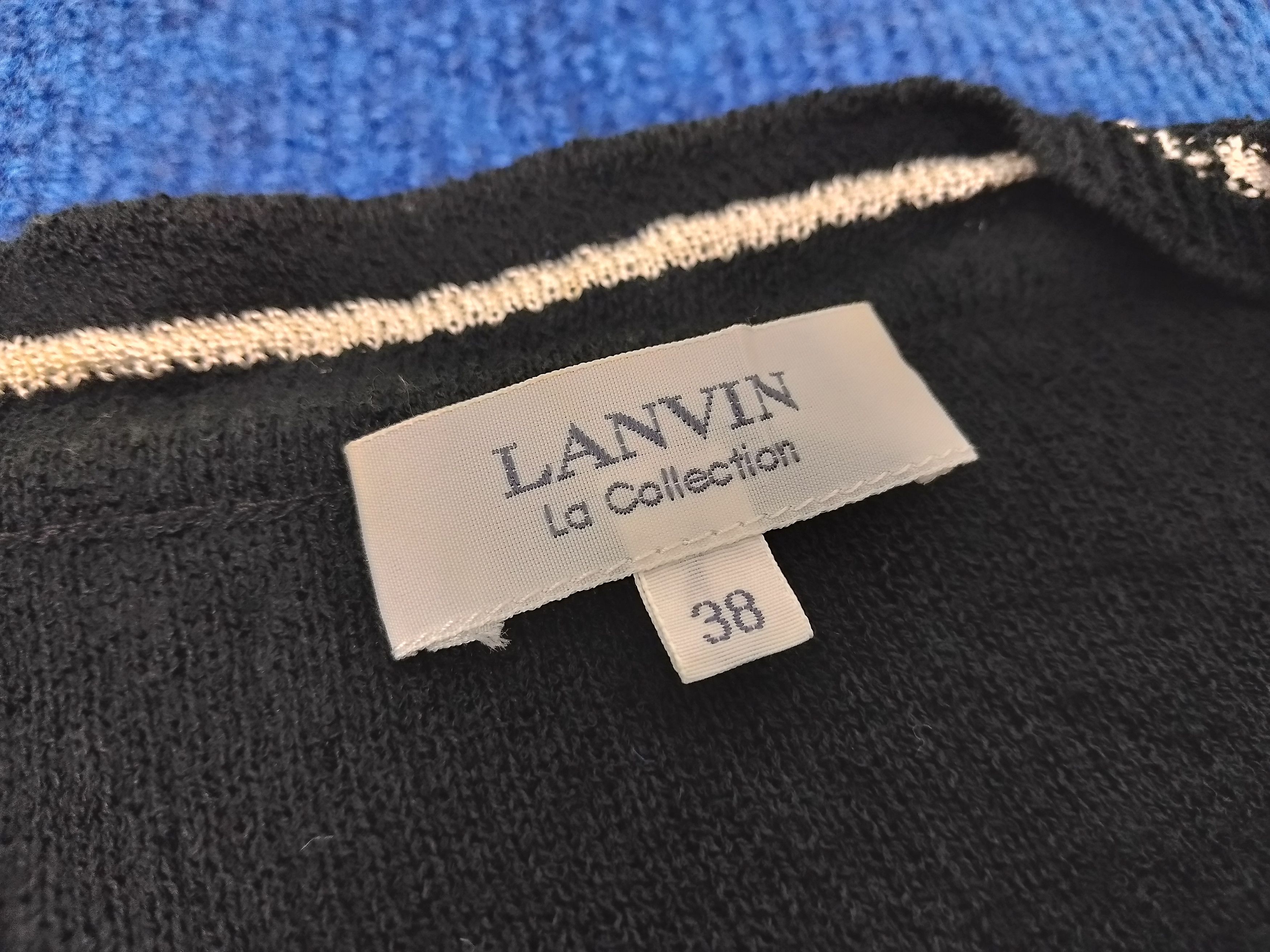 Lanvin × Vintage Vintage LANVIN Long Sleeve Fleece Sweaters Size S / US 4 / IT 40 - 4 Thumbnail