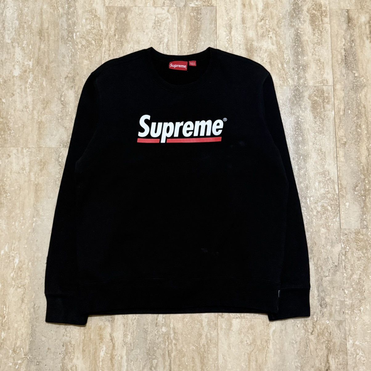 supreme underline crewneck Mサイズ Supreme 20ss Underline Crewneck 