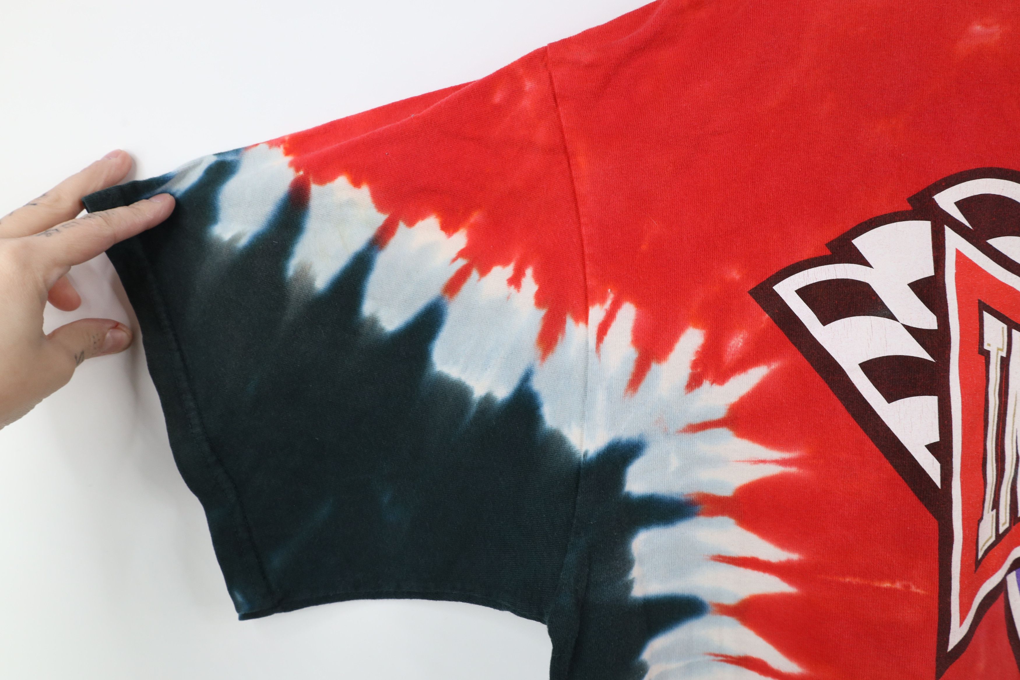 Liquid Blue × Vintage Vintage Y2K Liquid Blue Indianapolis 500 Acid Wash T-Shirt Size US XXL / EU 58 / 5 - 5 Thumbnail