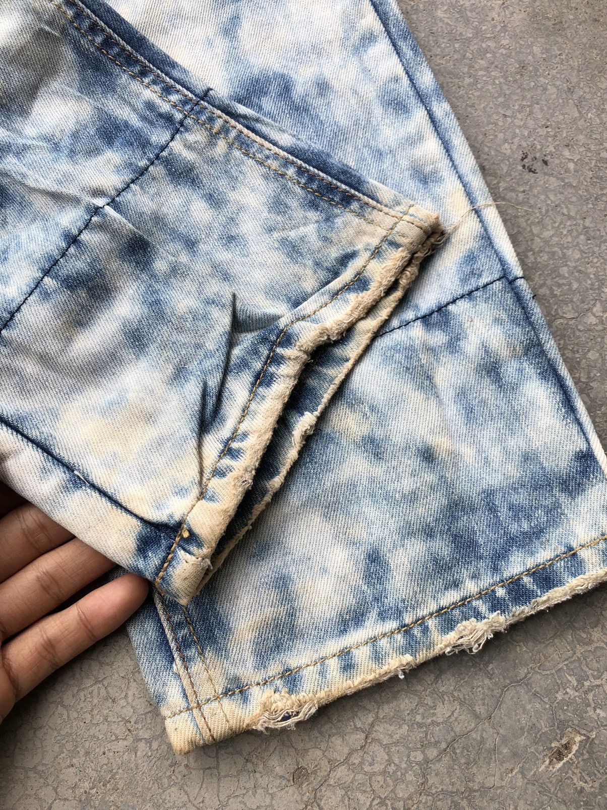 Japanese Brand BLEACHED⚡️⚡️TAKESHY KUROSAWA DISTRESSED DENIM Size US 31 - 6 Thumbnail