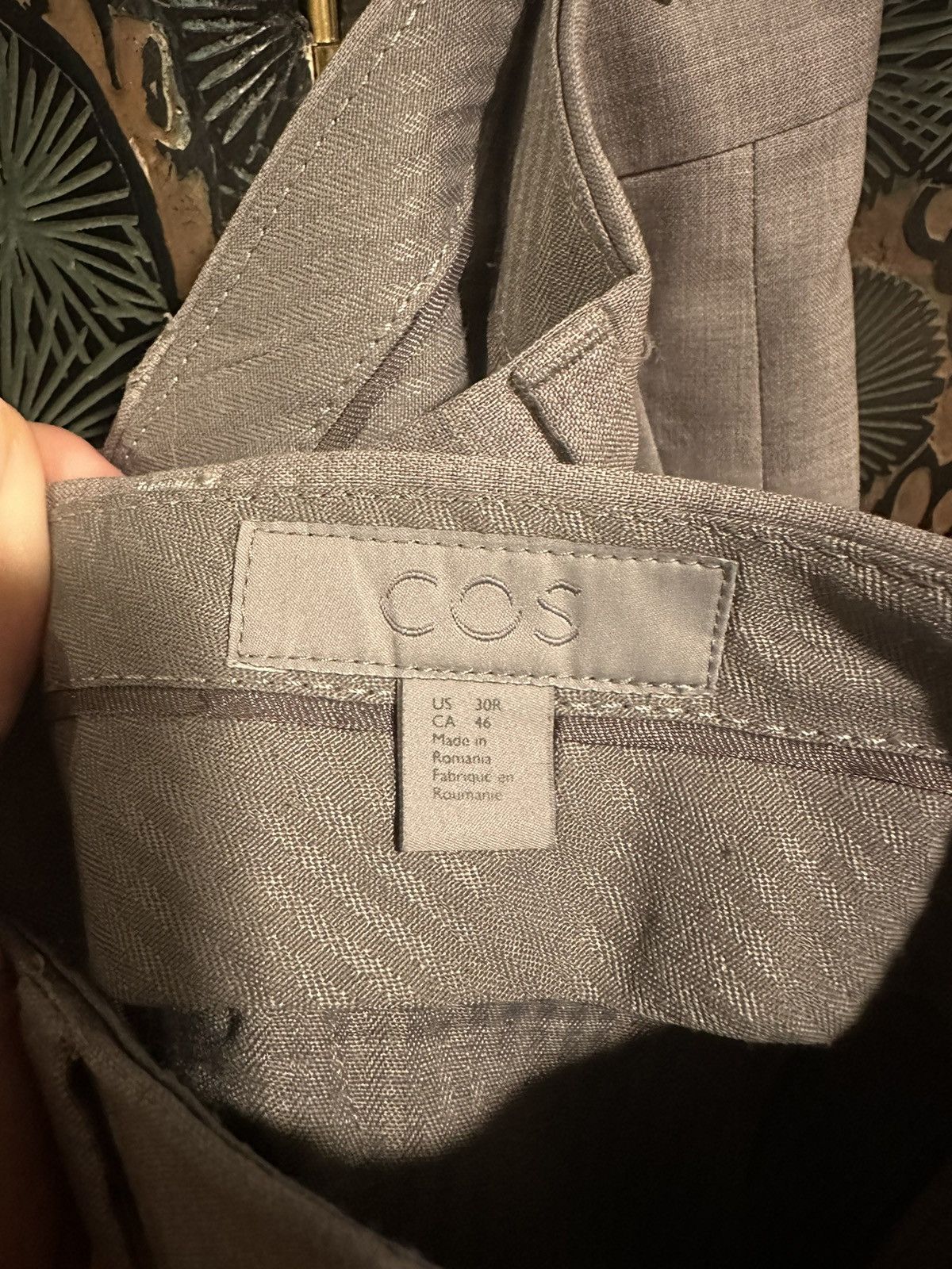 Cos Cos Lightweight Grey Trousers Size US 30 / EU 46 - 4 Thumbnail