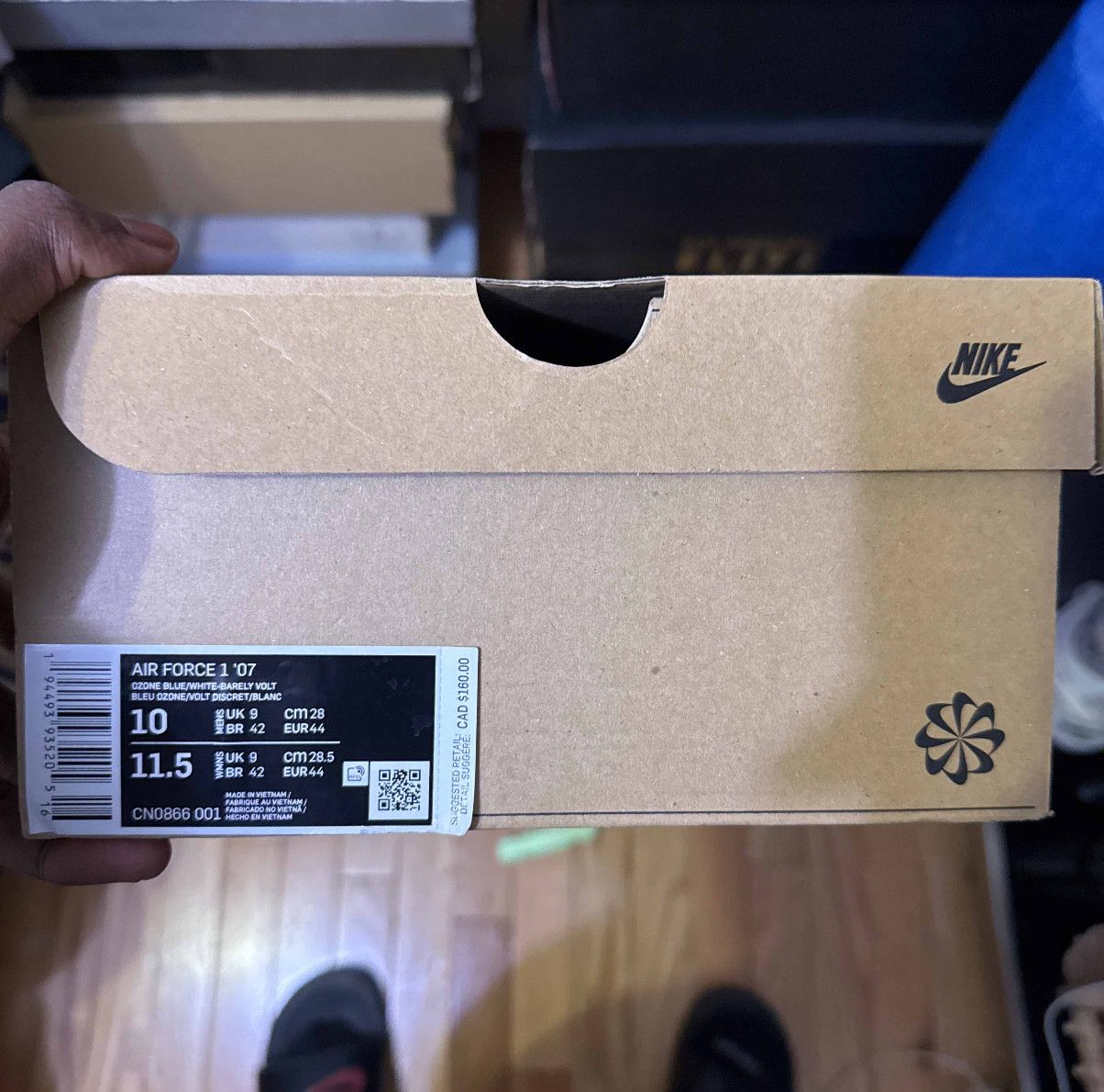 Nike nike air force 1 reycycled canvas pack 0zone blue Size US 10 / EU 43 - 7 Thumbnail