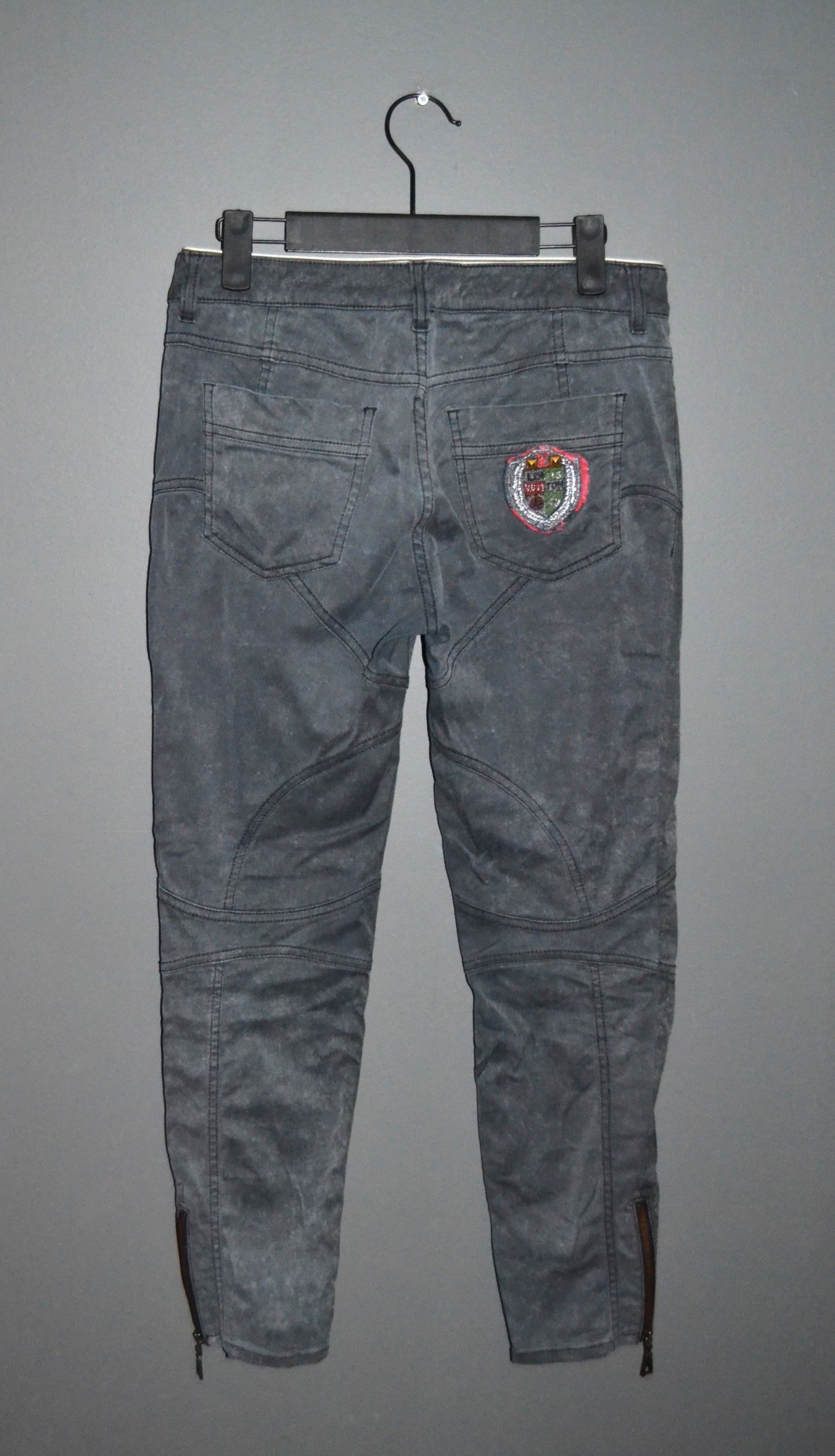 Louis Vuitton Louis Vuitton Gray Stretch Skinny Pants Jeans Logo 38 Size 26" / US 2 / IT 38 - 5 Thumbnail