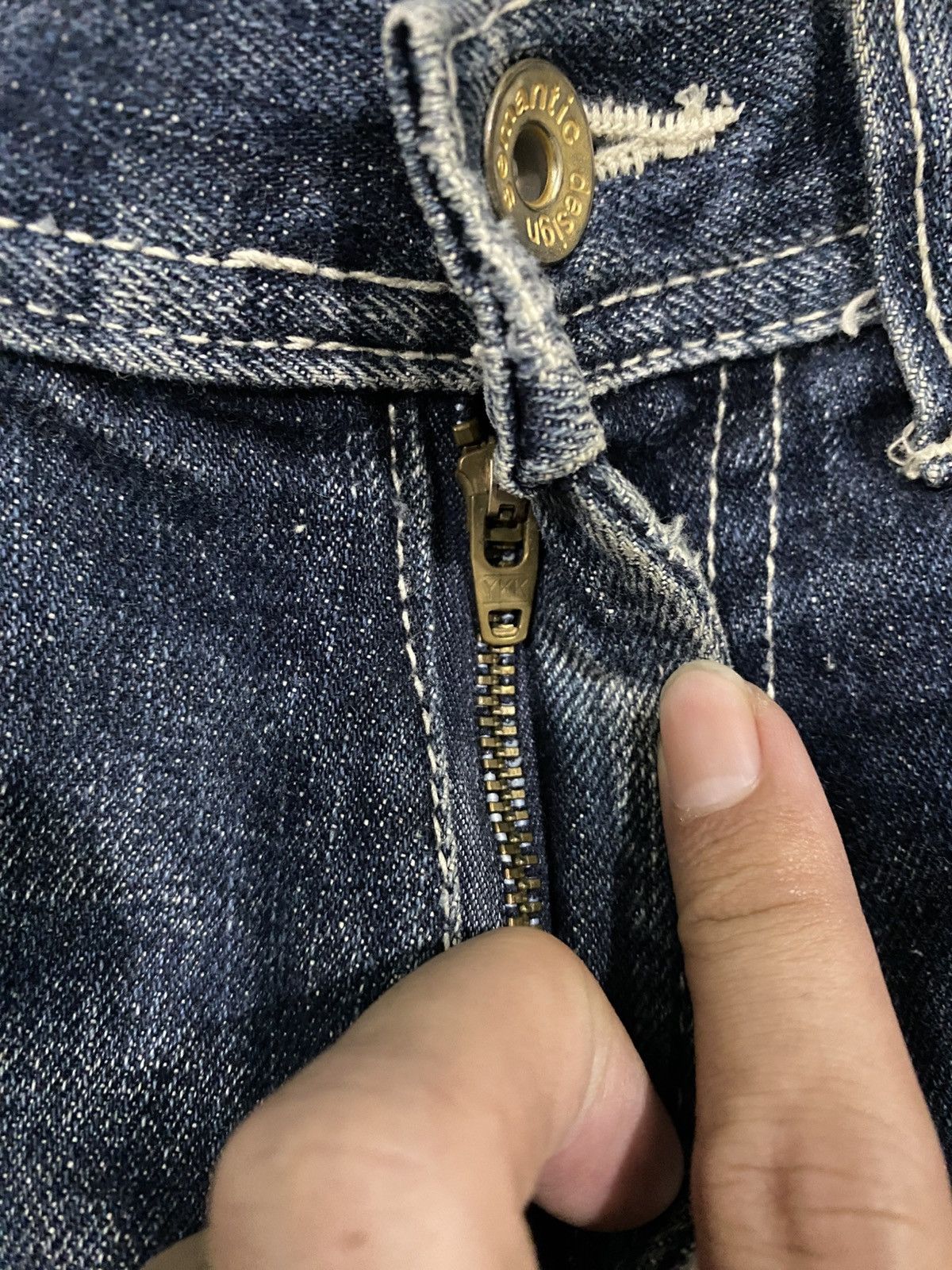 semanticdesign Semantic Design Mudwash Clawmark Distressed Denim Jeans Size US 32 / EU 48 - 17 Thumbnail
