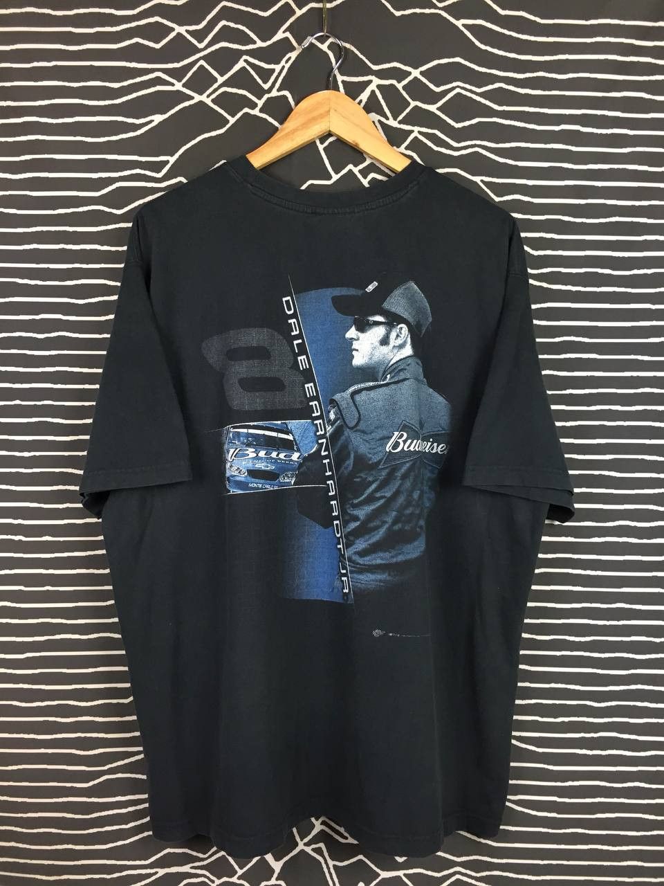 NASCAR Vtg Dale Earnhardt Jr. Budweiser Nascar Tee Size US XL / EU 56 / 4 - 2 Thumbnail